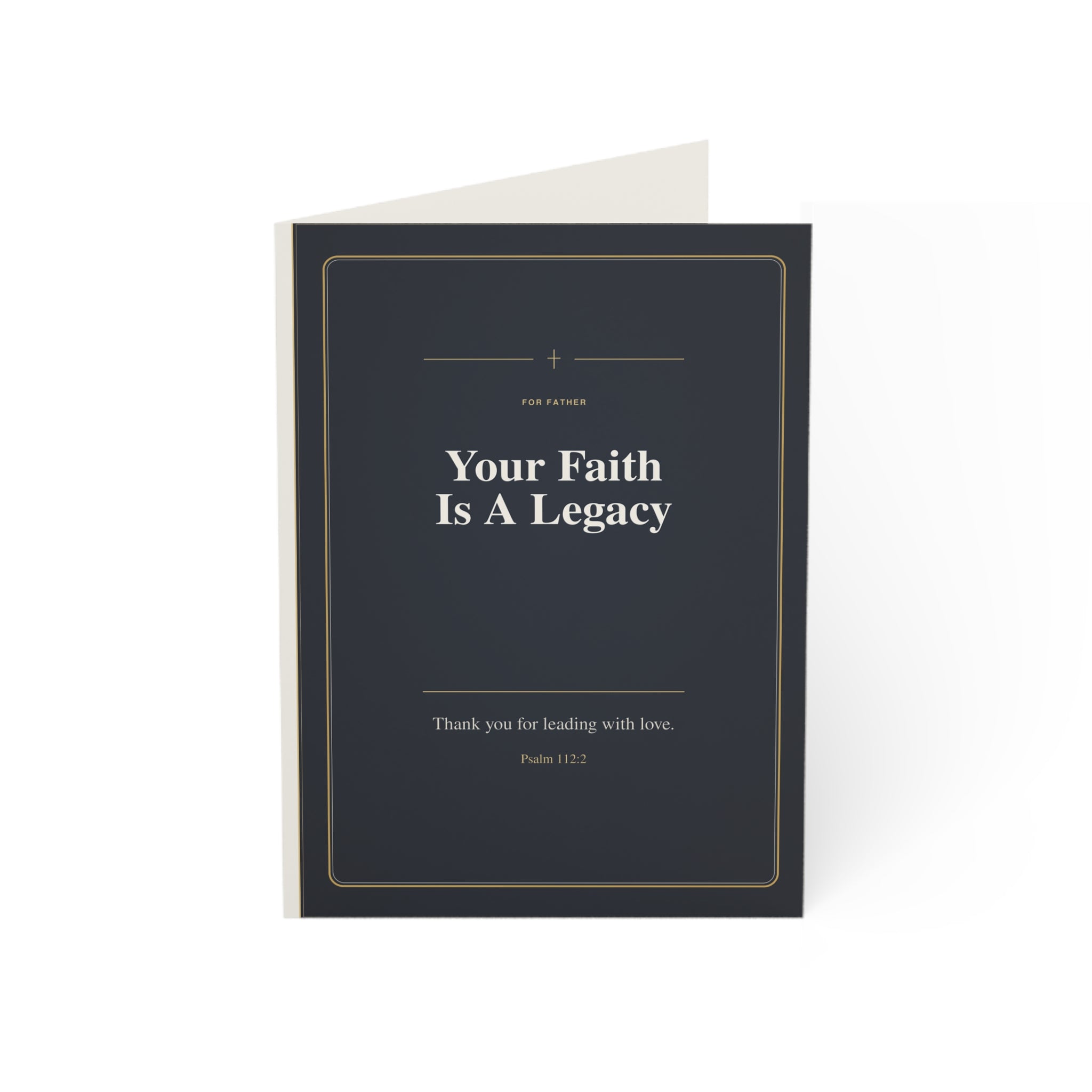 Christian Fathers Day Card, Your Faith Is a Legacy, Premium Card for Dad, Faith-Filled Father Card, Masculine Scripture-Inspired Card