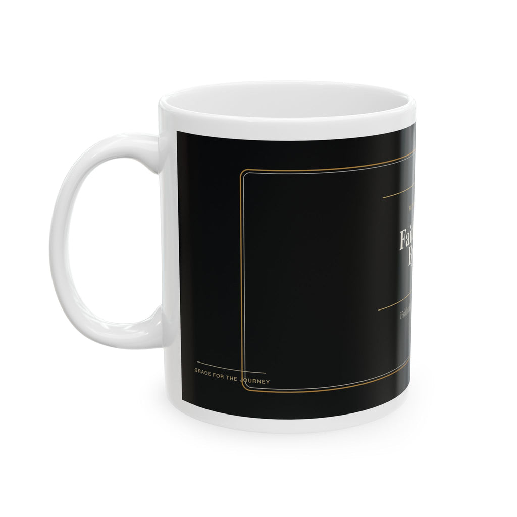 Faith Works By Love Christian Mug, Premium Faith-Based Coffee Cup, Inspirational Christian Gift, Elegant Scripture-Inspired Mug