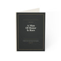 Christian Thank You Card for Men, A Man of Honor Is Rare, Faith-Filled Appreciation Card, Masculine Scripture Card