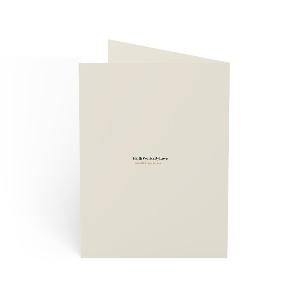 Your Faith Is a Legacy, Premium Card for Dad, Faith-Filled Father Card, Masculine Scripture-Inspired Card, Christian Fathers Day