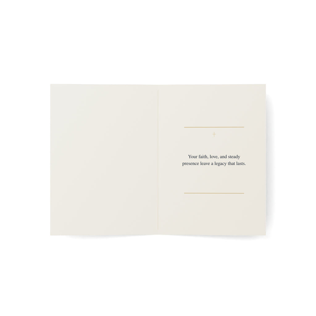 Christian Fathers Day Card, Your Faith Is a Legacy, Premium Card for Dad, Faith-Filled Father Card, Masculine Scripture-Inspired Card