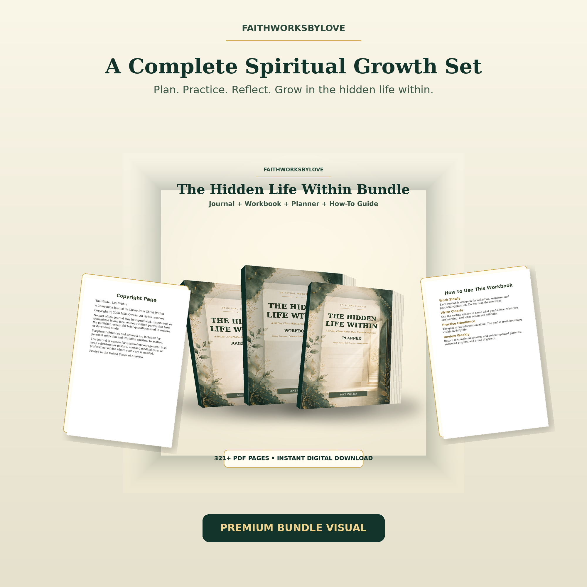 The Hidden Life Within Digital Bundle | Journal, Workbook, Planner &amp; How-To Guide