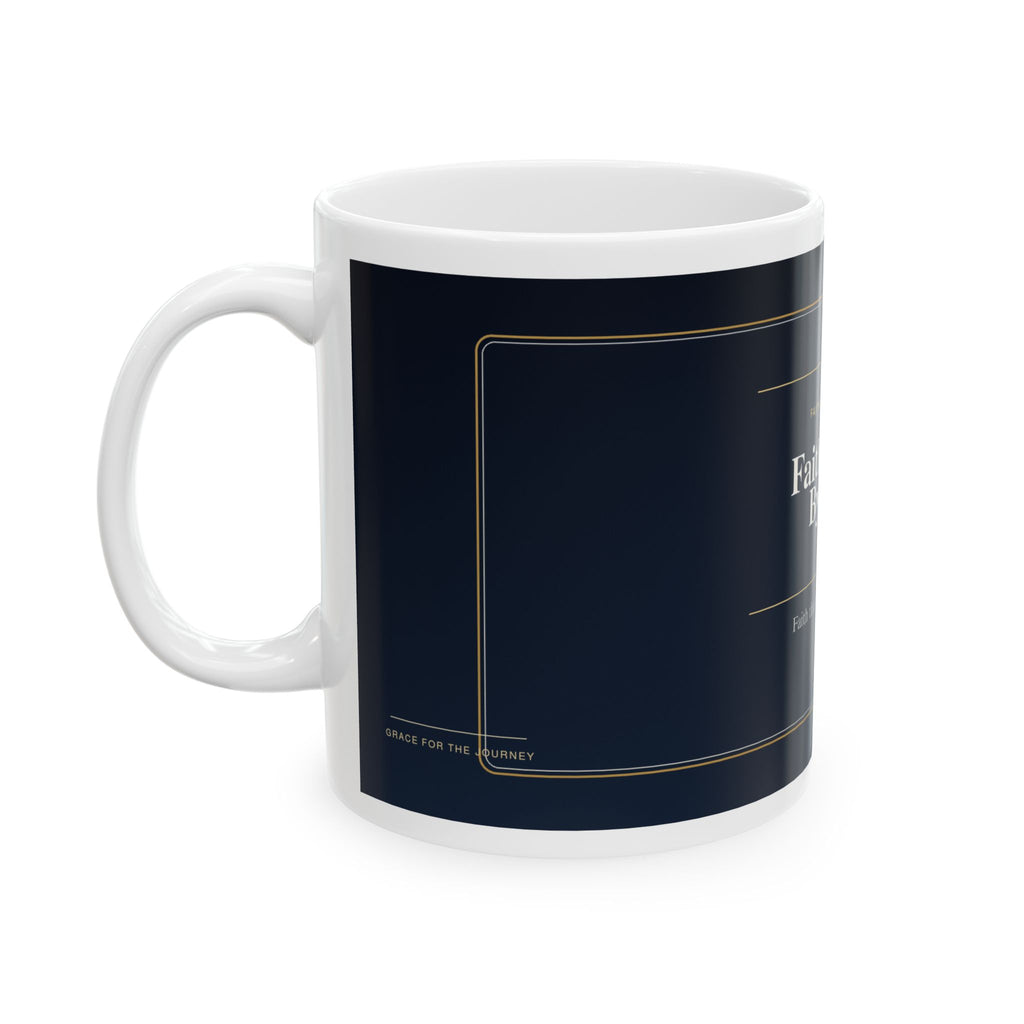 Faith Works By Love Christian Mug, Premium Faith-Based Coffee Cup, Inspirational Christian Gift, Elegant Scripture-Inspired Mug