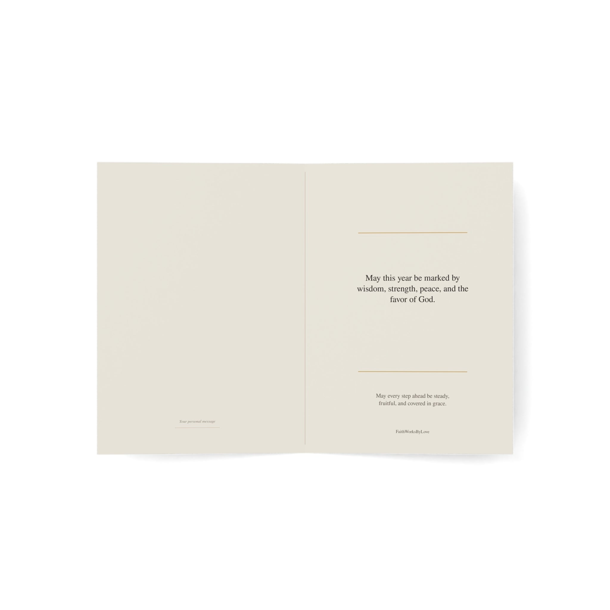 Christian Birthday Card for Man, Strength and Wisdom Card, Faith-Filled Encouragement Card for Him, Scripture-Inspired Birthday Card