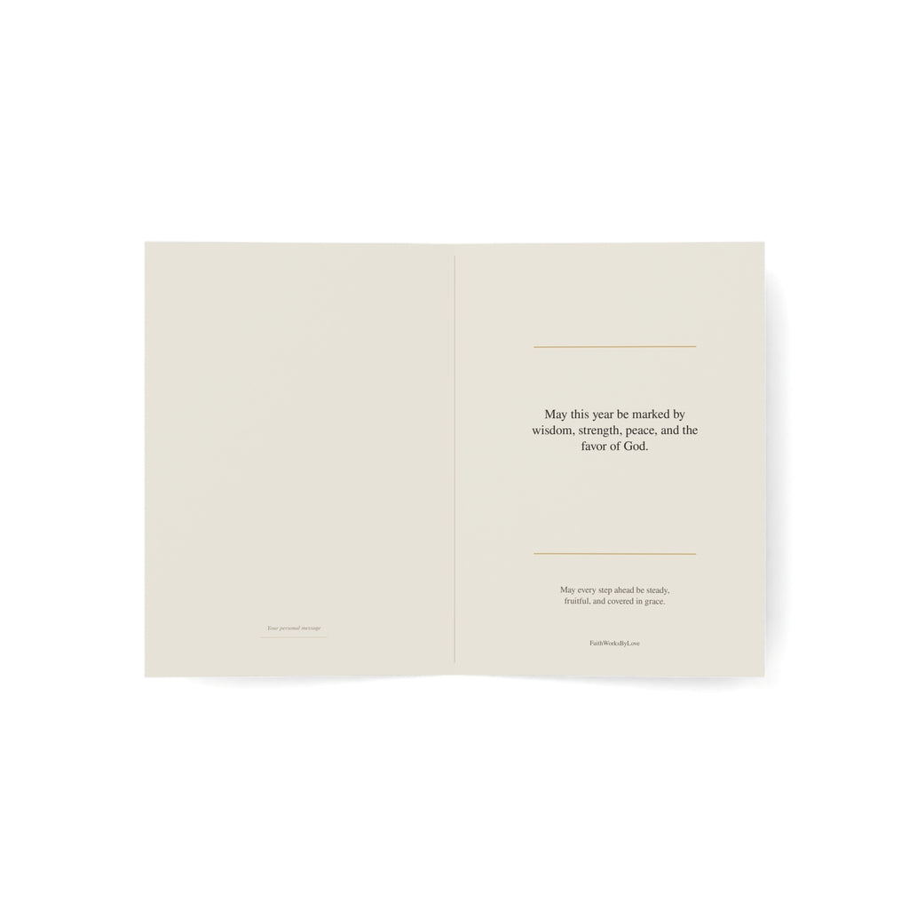 Christian Birthday Card for Man, Strength and Wisdom Card, Faith-Filled Encouragement Card for Him, Scripture-Inspired Birthday Card