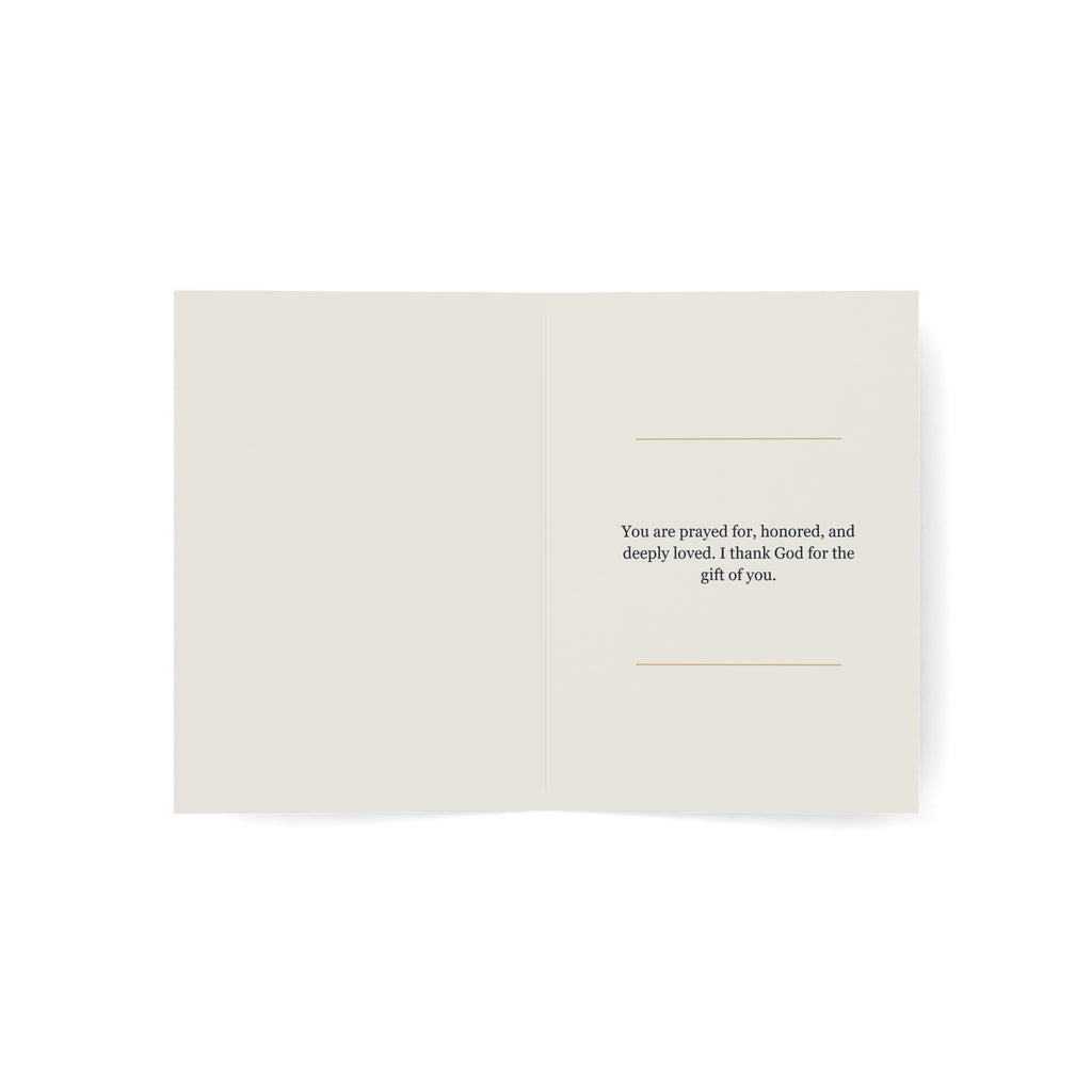Christian Husband Card, You Are the Man I Prayed For, Faith-Filled Love Card for Husband, Anniversary Card for Him