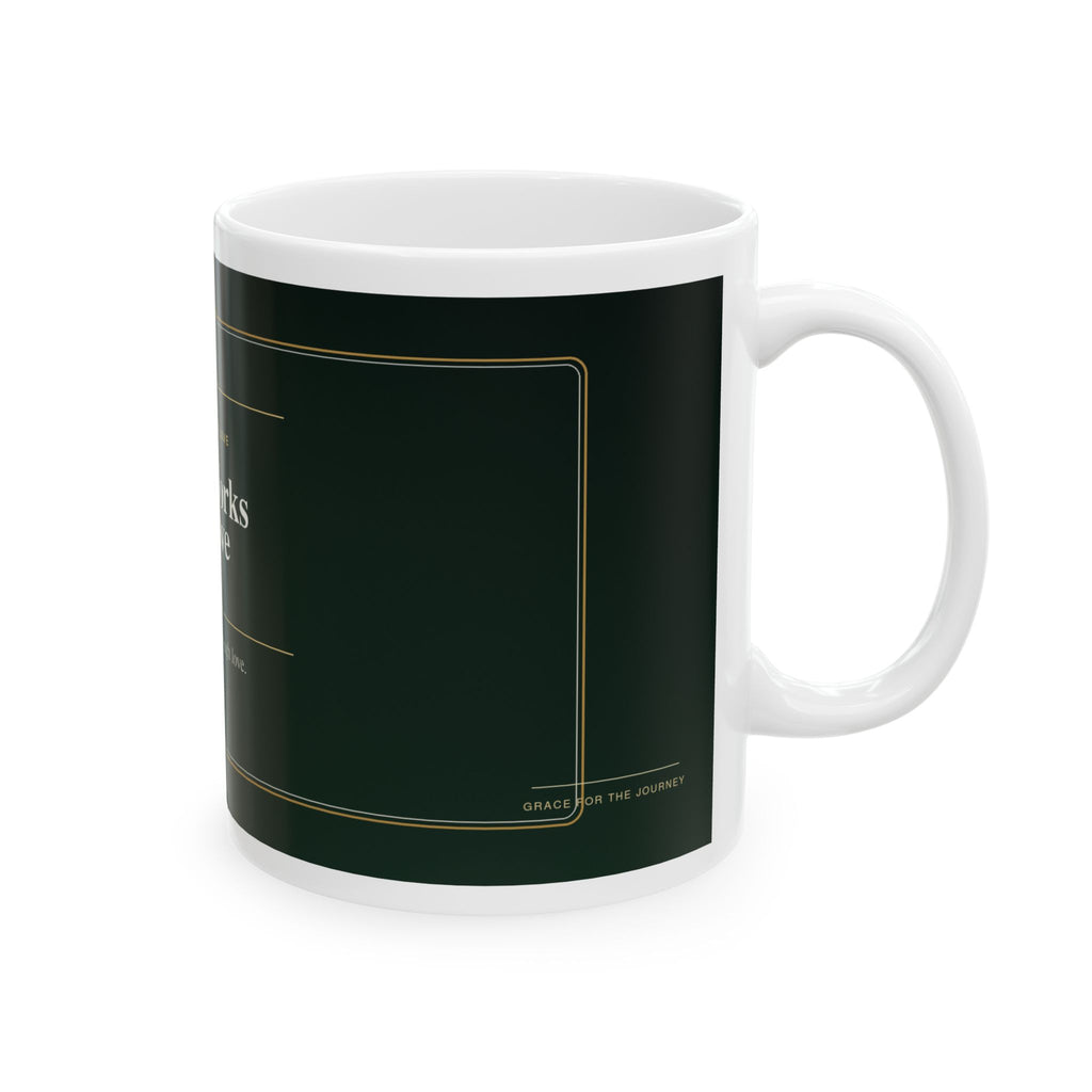 Faith Works By Love Christian Mug, Premium Faith-Based Coffee Cup, Inspirational Christian Gift, Elegant Scripture-Inspired Mug