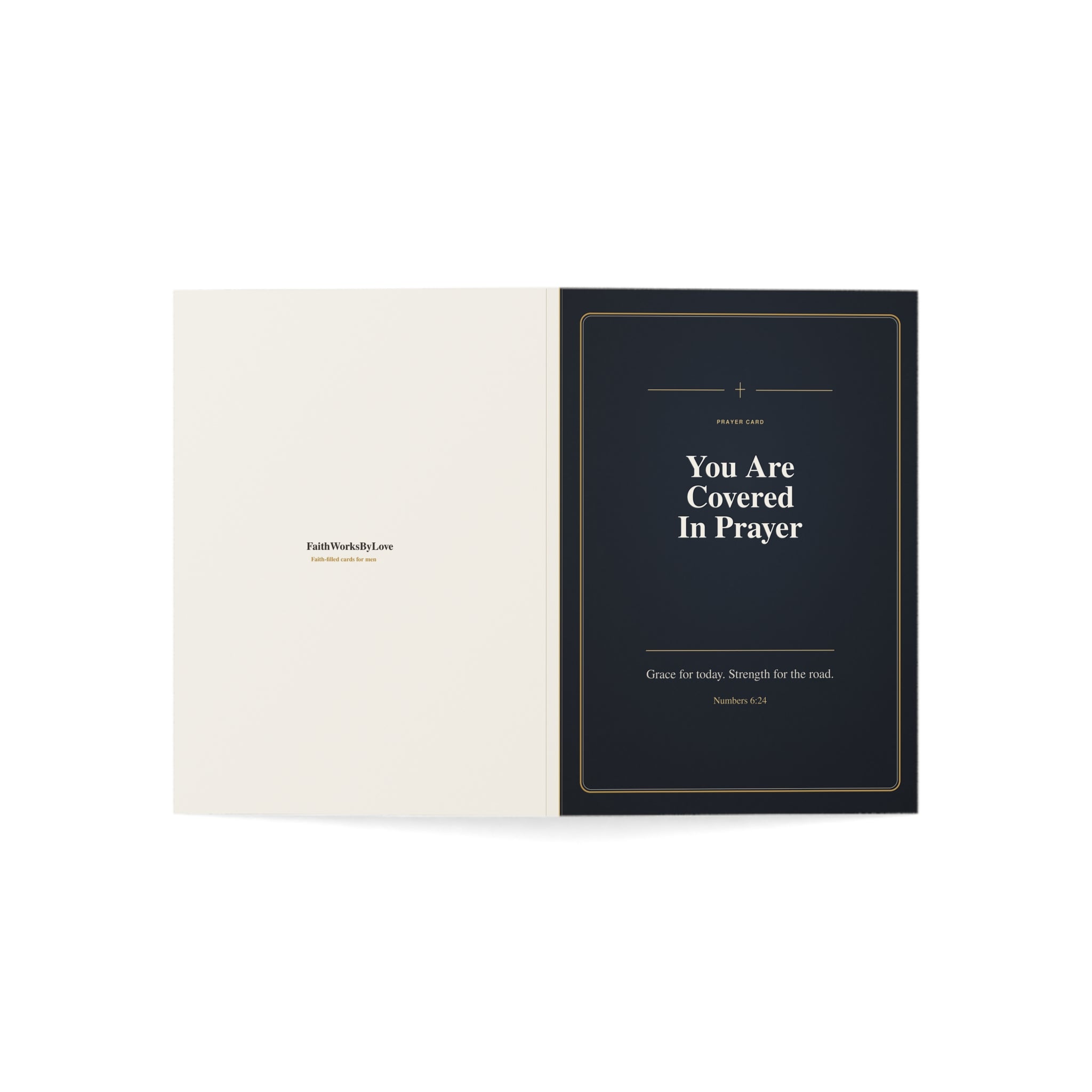 Christian Prayer Card for Men, You Are Covered in Prayer, Faith-Filled Encouragement Card, Scripture-Inspired Support Card