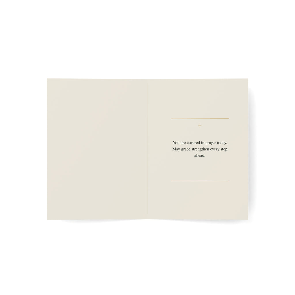 Christian Prayer Card for Men, You Are Covered in Prayer, Faith-Filled Encouragement Card, Scripture-Inspired Support Card