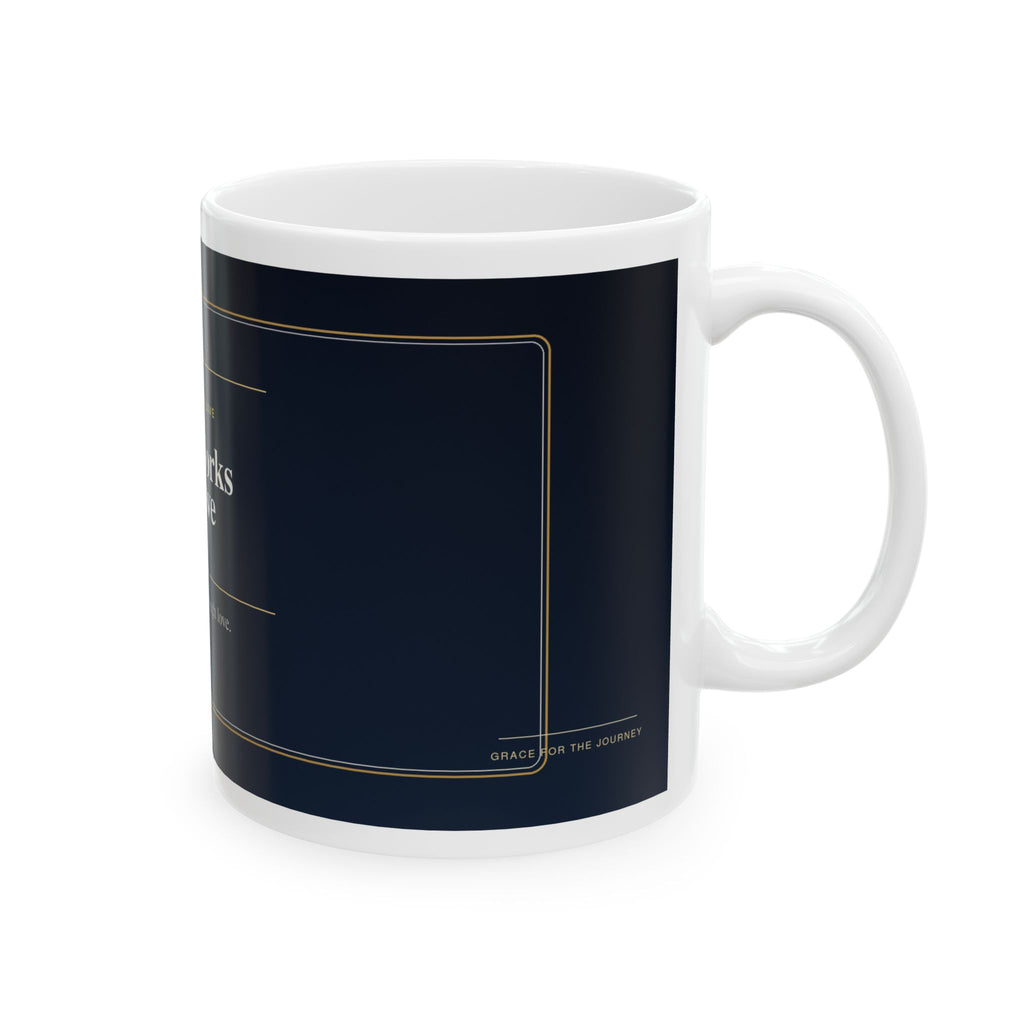 Faith Works By Love Christian Mug, Premium Faith-Based Coffee Cup, Inspirational Christian Gift, Elegant Scripture-Inspired Mug