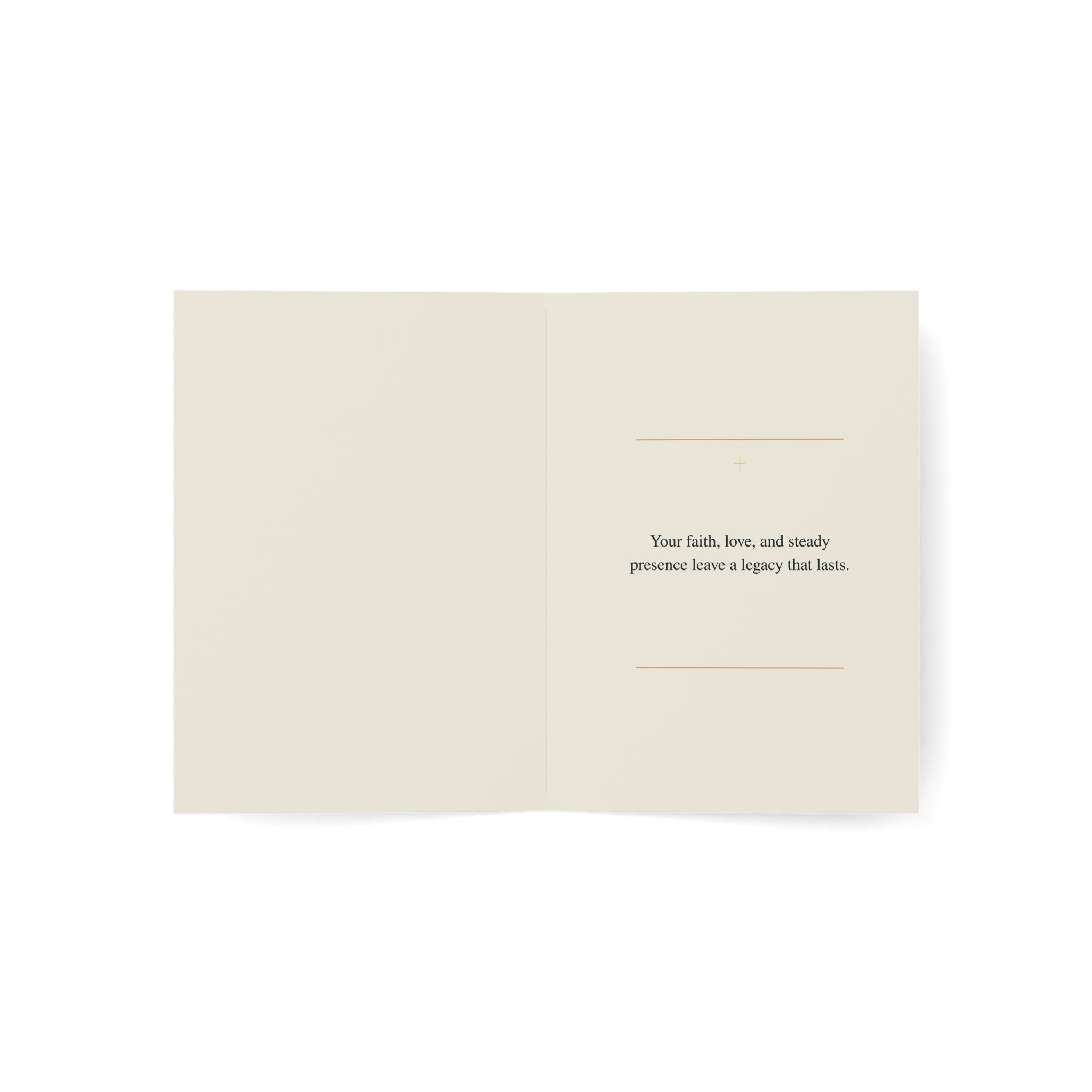 Your Faith Is a Legacy, Premium Card for Dad, Faith-Filled Father Card, Masculine Scripture-Inspired Card, Christian Fathers Day