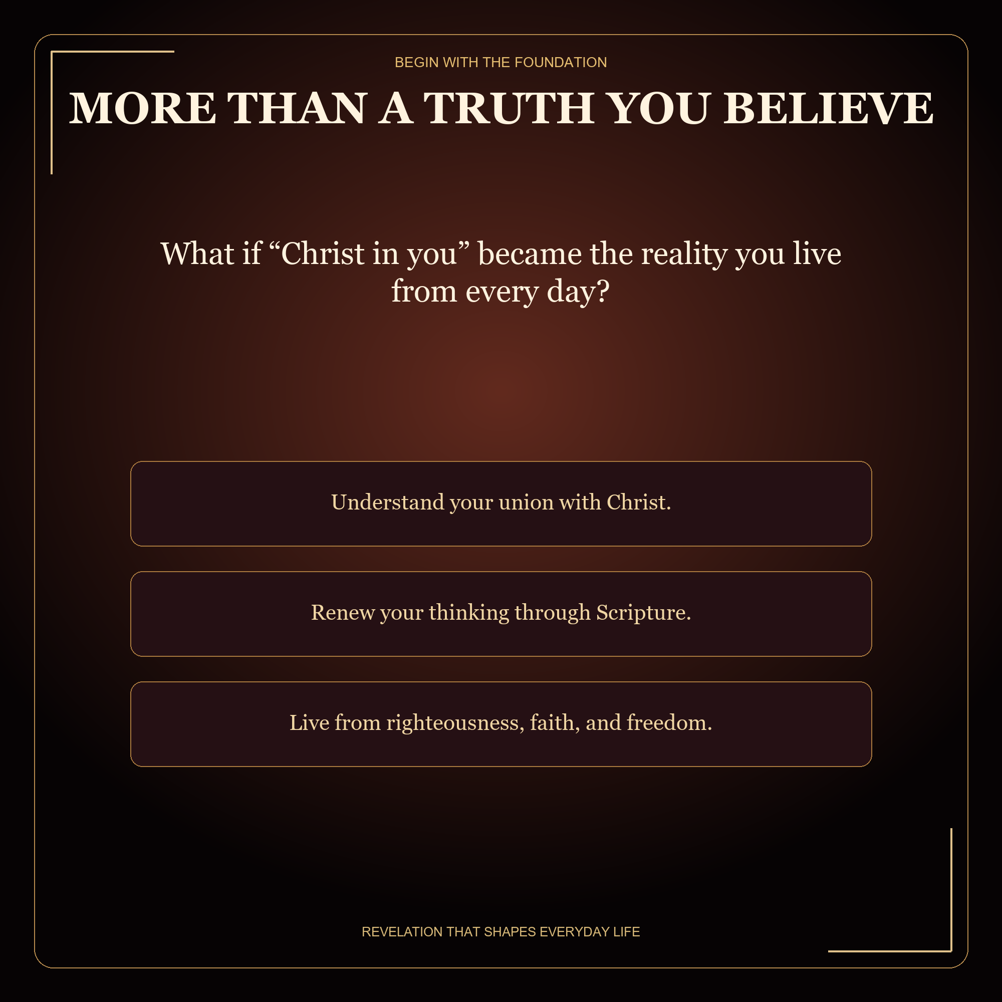 Christ in You: The Indwelling Life of the New Creation | Christian eBook