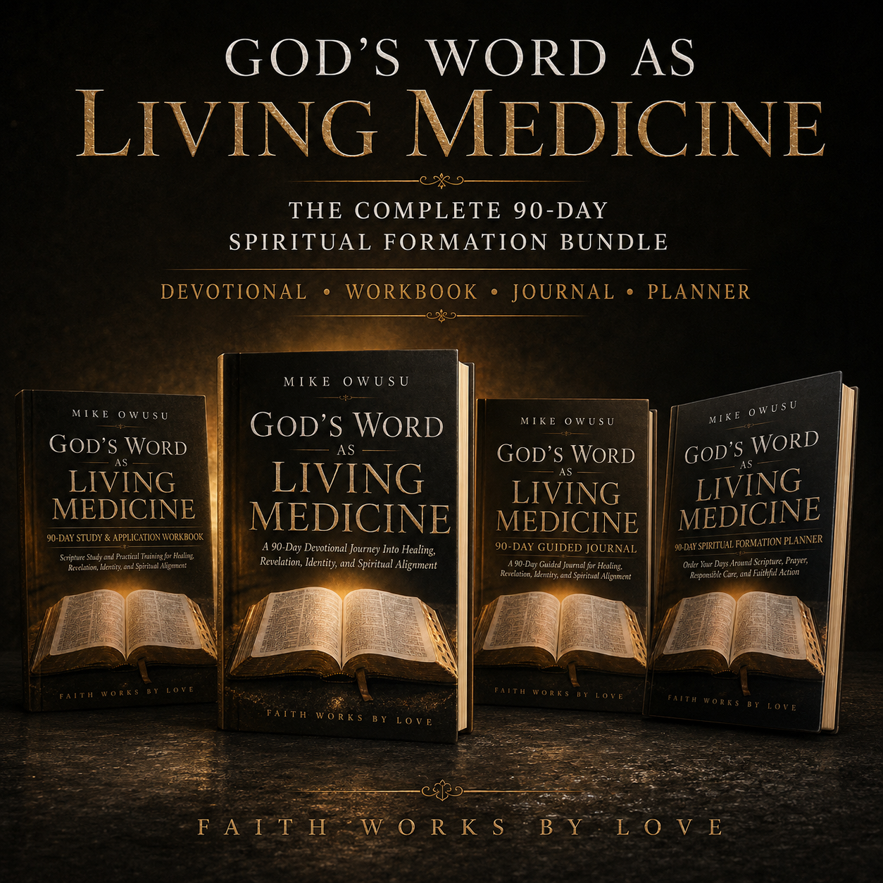 God’s Word as Living Medicine; Let It Form You | 90-Day Christian Devotional Bundle