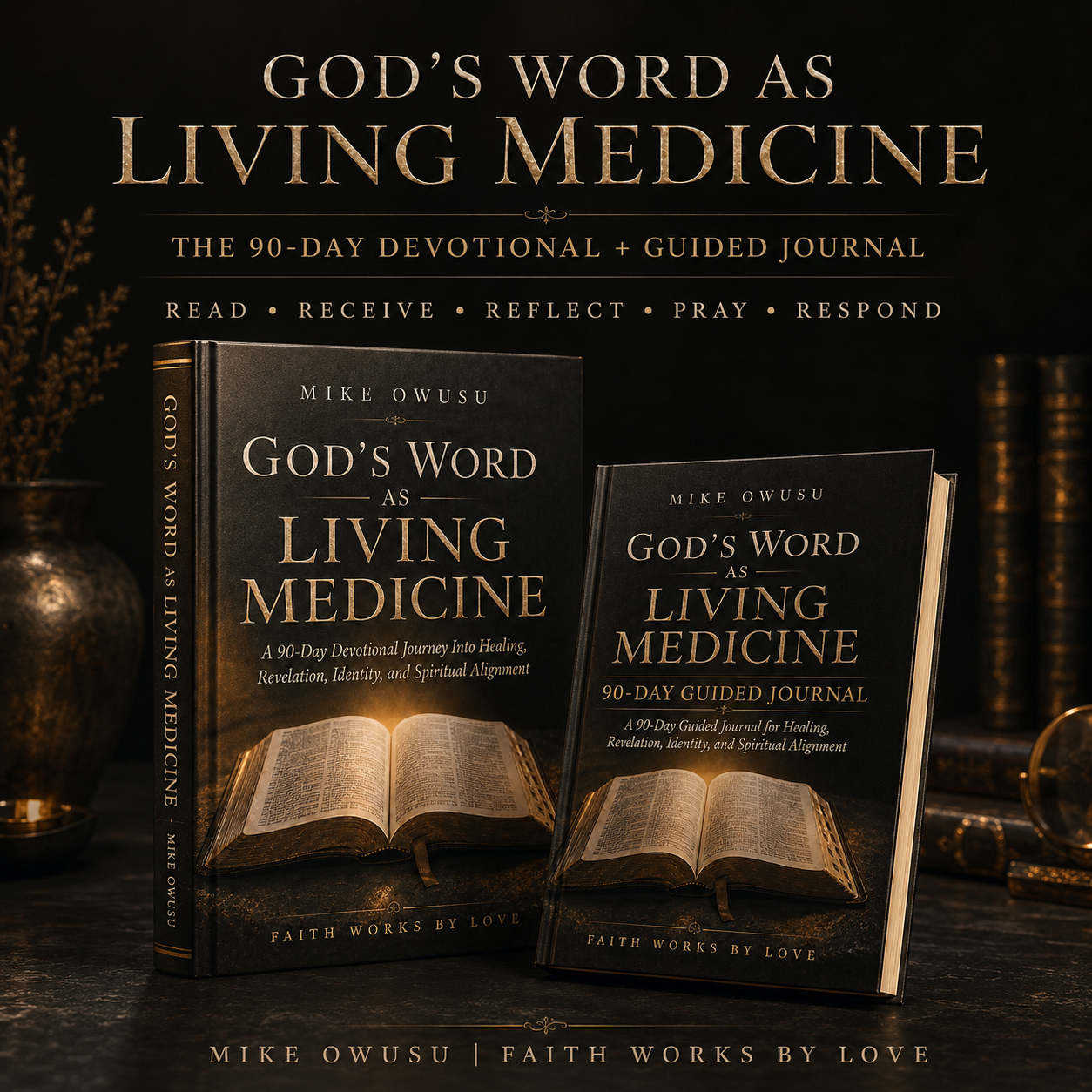 God's Word as Living Medicine | 90-Day Devotional + Guided Journal Bundle