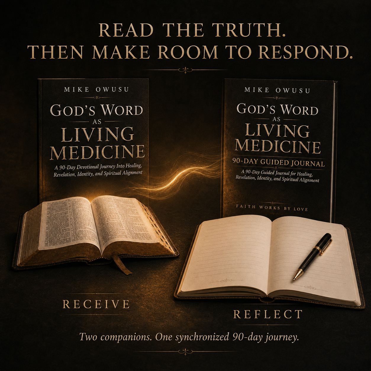 God's Word as Living Medicine | 90-Day Devotional + Guided Journal Bundle