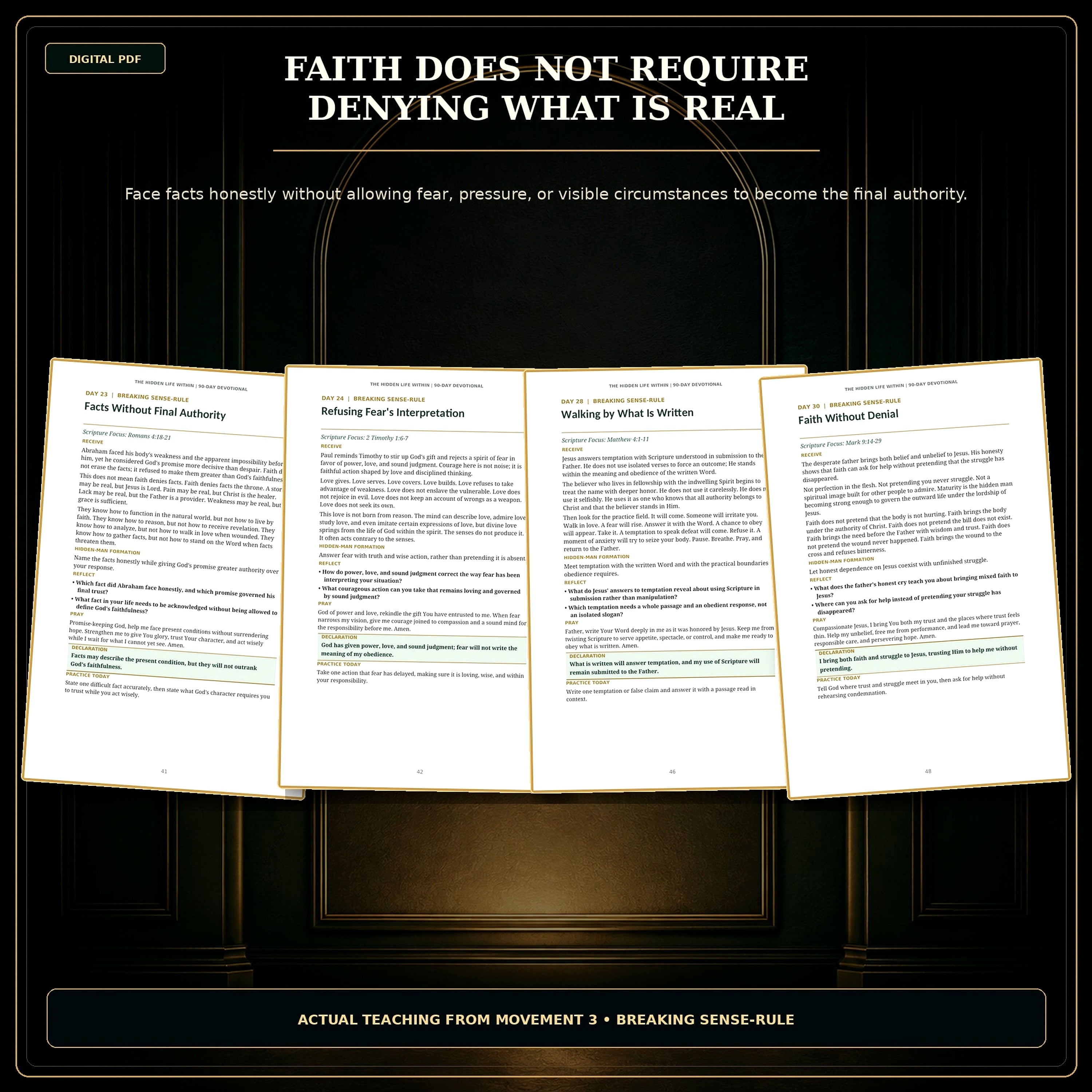 90-Day Christian Devotional PDF, The Hidden Life Within, Spiritual Formation