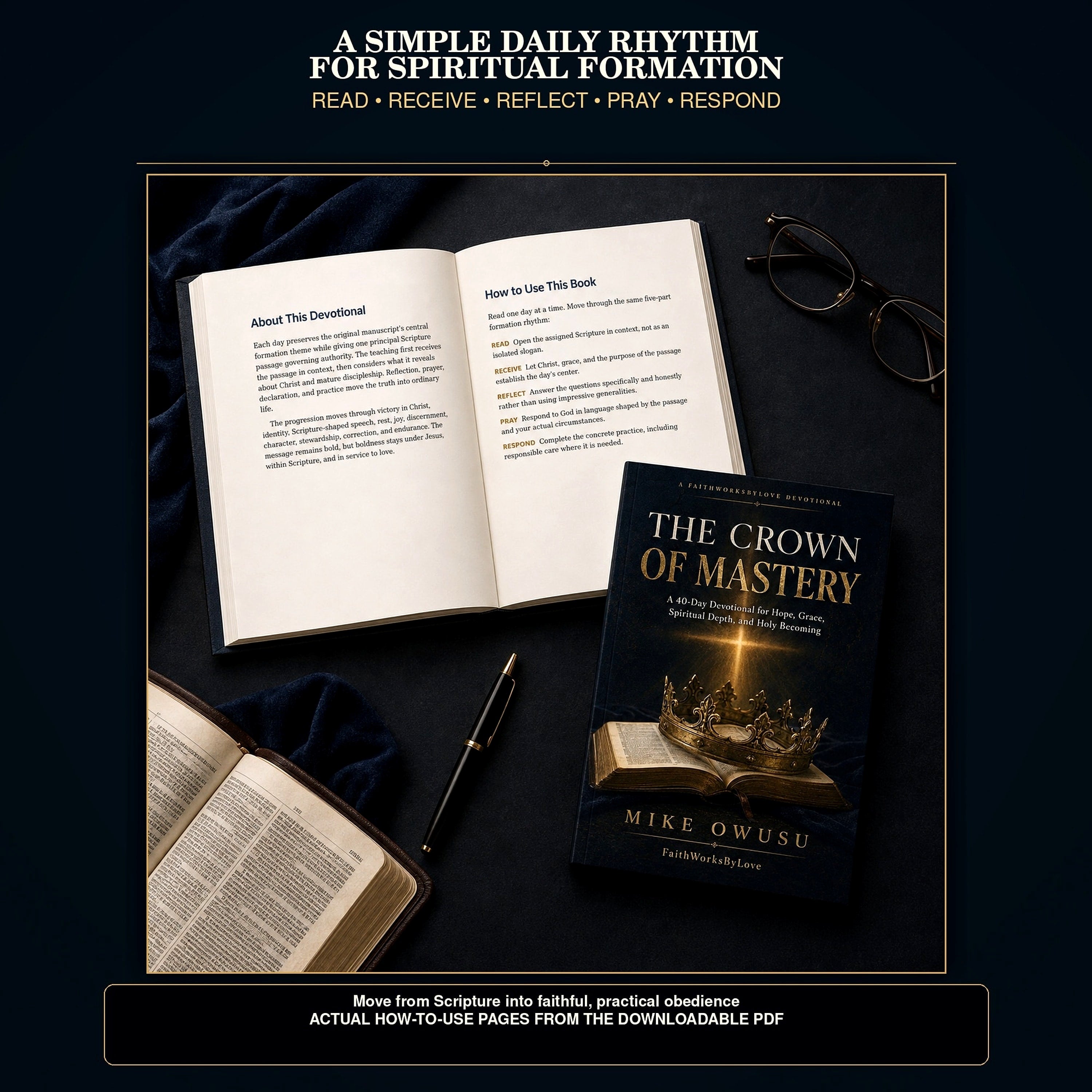 40-Day Christian Formation Devotional PDF | The Crown of Mastery