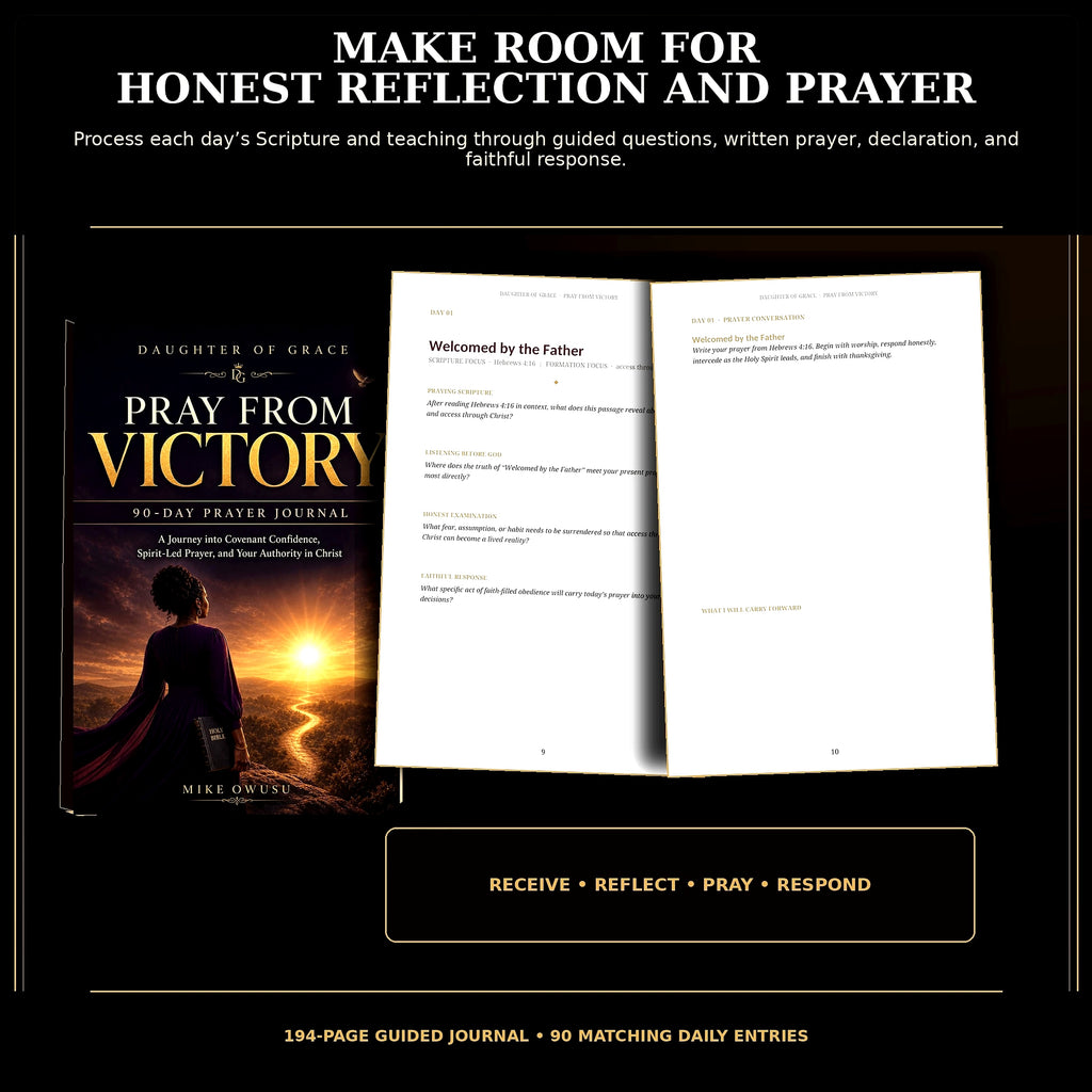 90-Day Christian Devotional and Prayer Journal PDF Set, Pray From Victory