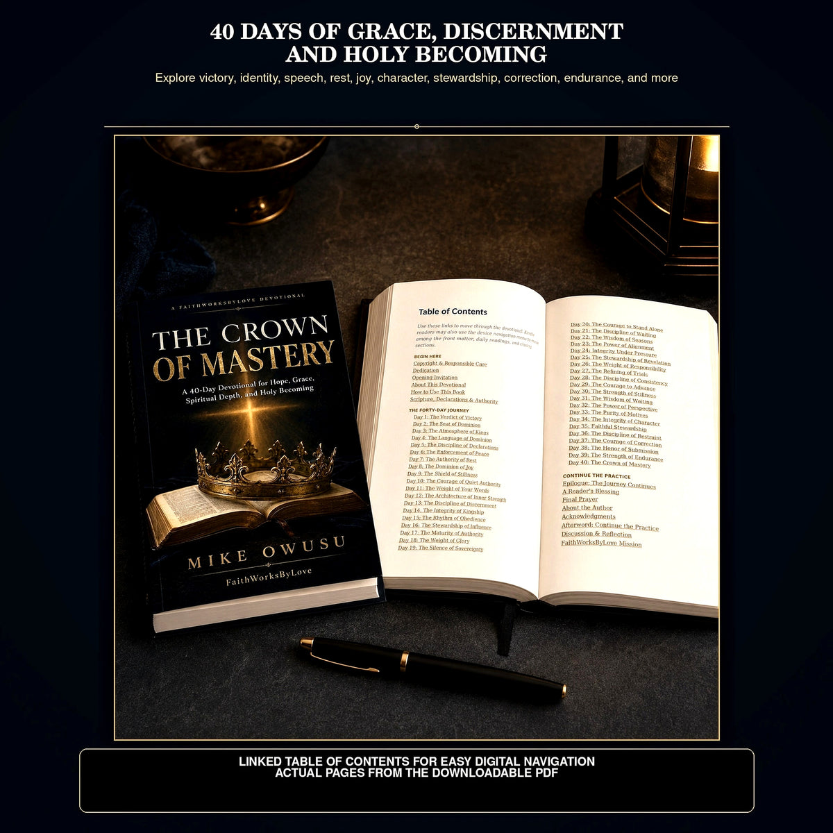 40-Day Christian Formation Devotional PDF | The Crown of Mastery