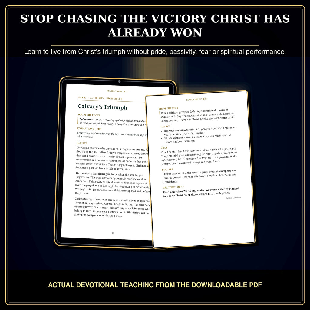 30-Day Christian Devotional PDF, Seated With Christ, Rest, Authority and Faithful Living