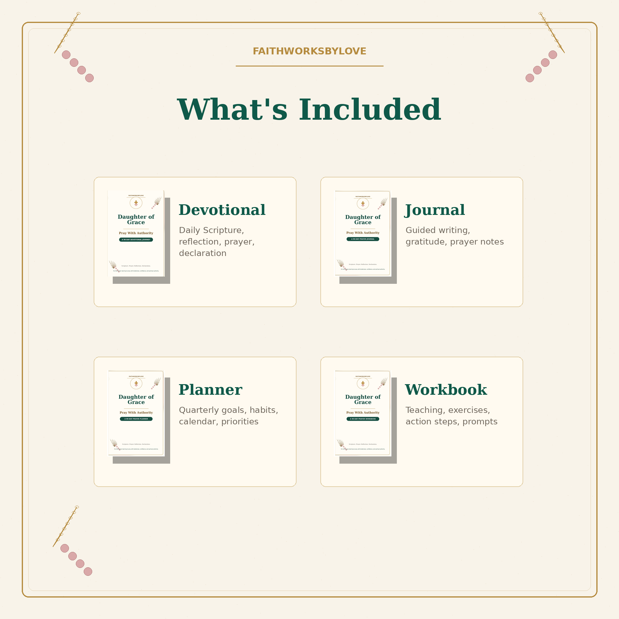 What is included in the Daughter of Grace 90 Day Prayer Bundle
