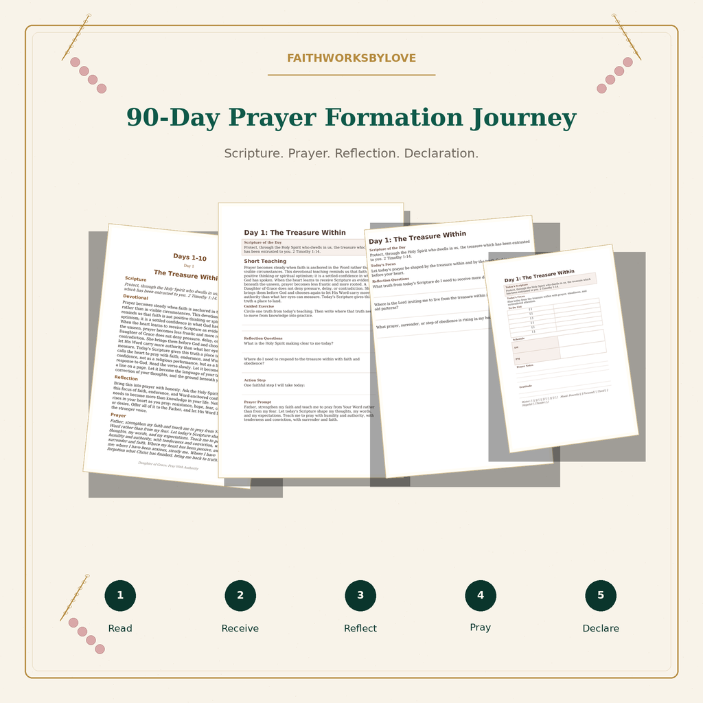 90 day prayer journey preview for Daughter of Grace Pray With Authority
