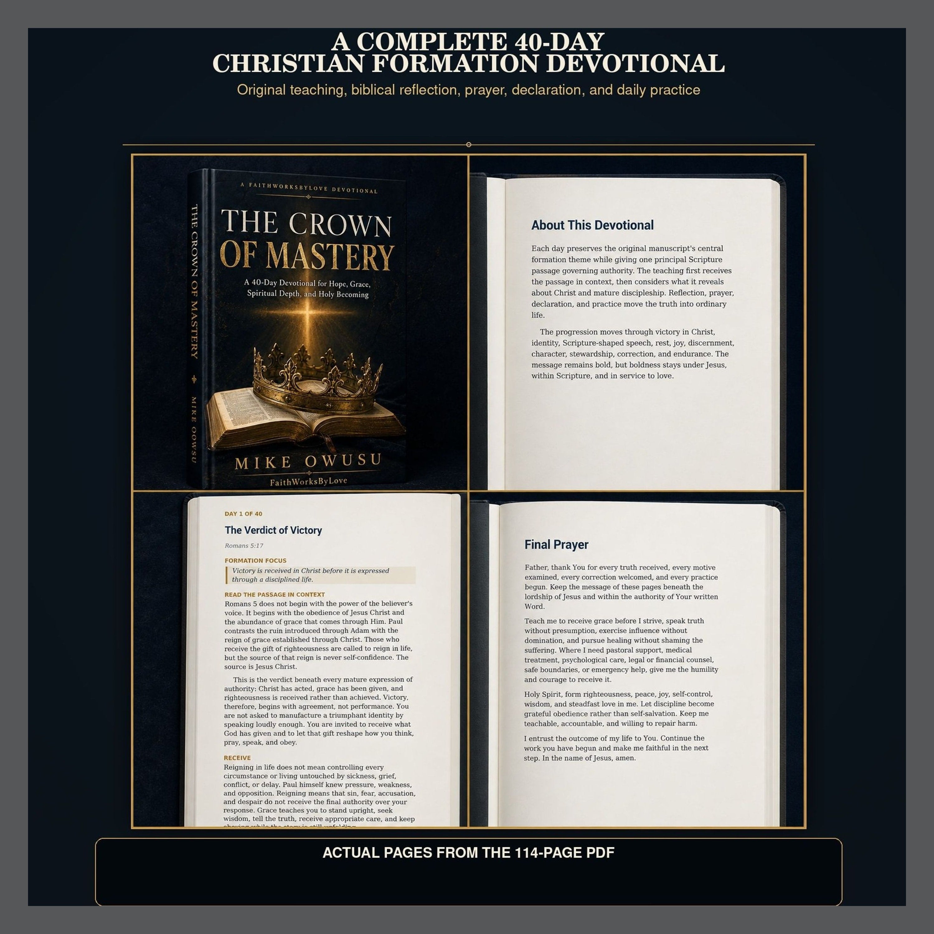 40-Day Christian Formation Devotional PDF | The Crown of Mastery