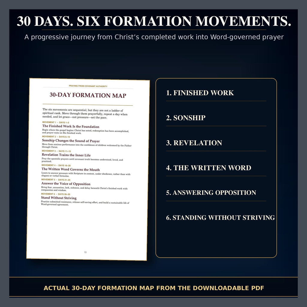 30-Day Christian Prayer Journal PDF, Praying from Covenant Authority