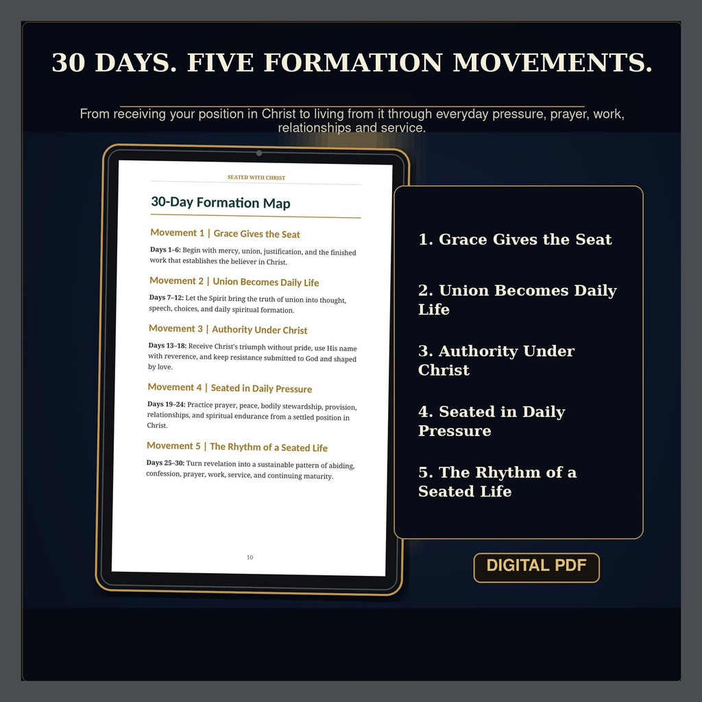30-Day Christian Devotional PDF, Seated With Christ, Rest, Authority and Faithful Living