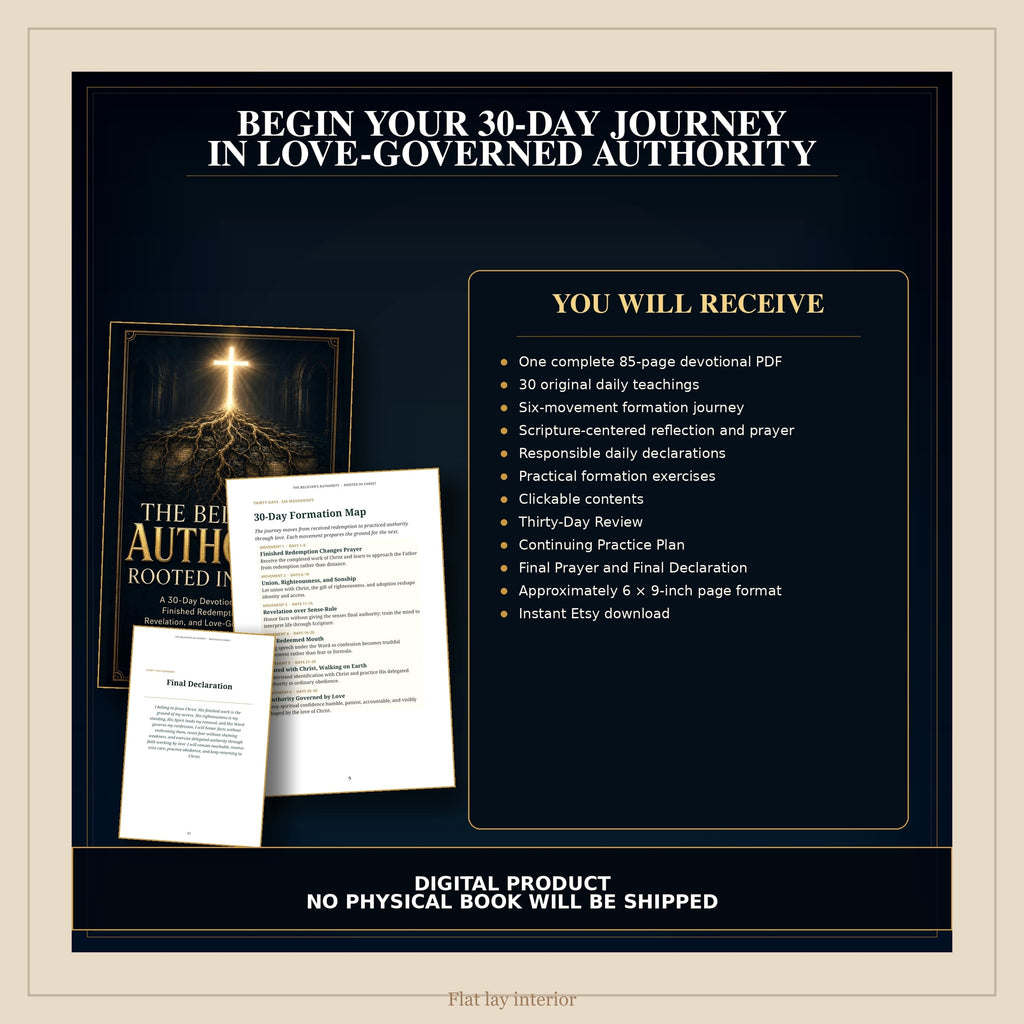 30-Day Christian Authority Devotional PDF | Rooted in Christ | Perfect Gift for Women of Faith