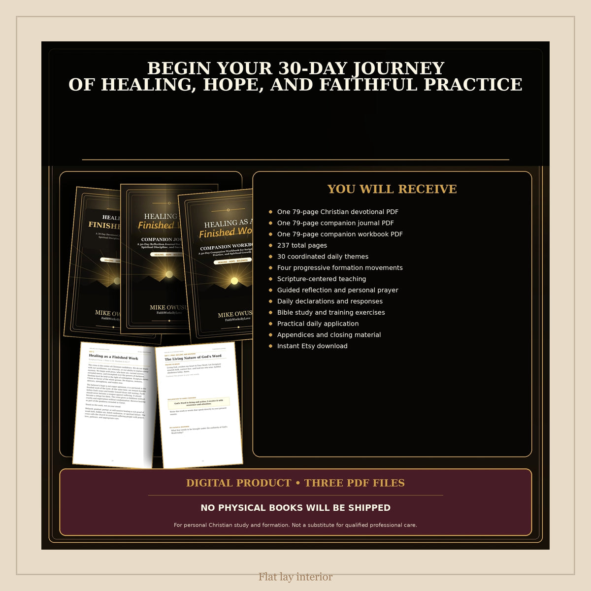 Healing as a Finished Work Collection - 30-Day Digital Devotional Bundle