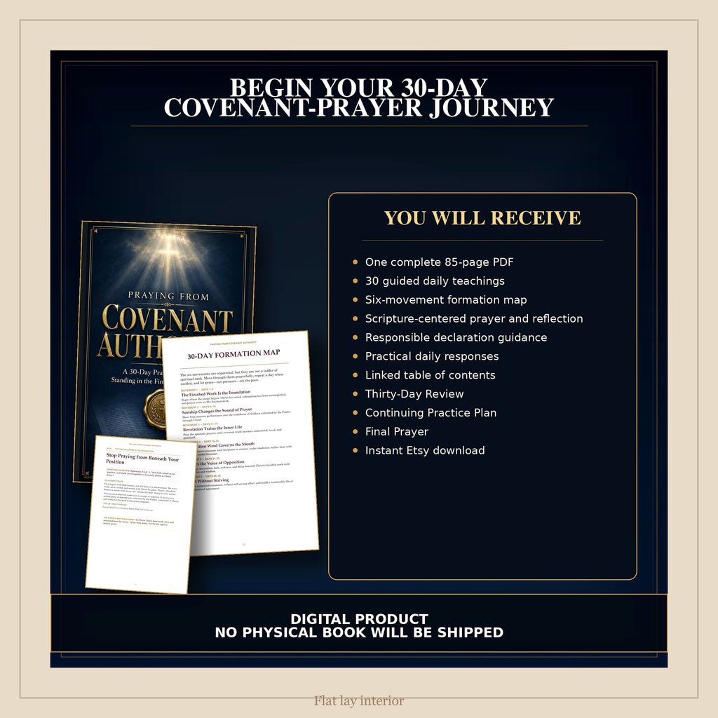 30-Day Christian Prayer Journal PDF, Praying from Covenant Authority