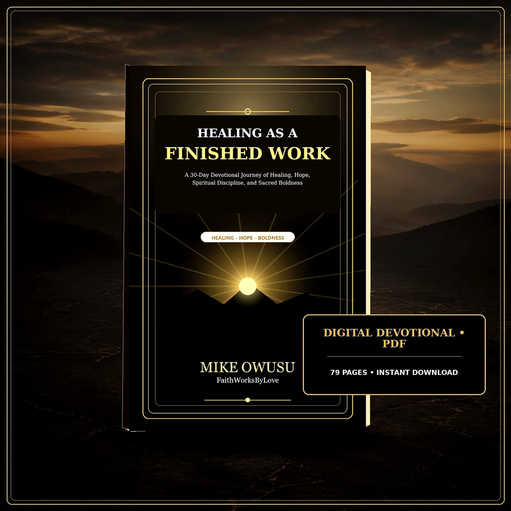 Healing as a Finished Work PDF, 30-Day Christian Devotional, Scripture Prayer Journal, Faith Healing Bible Study Download