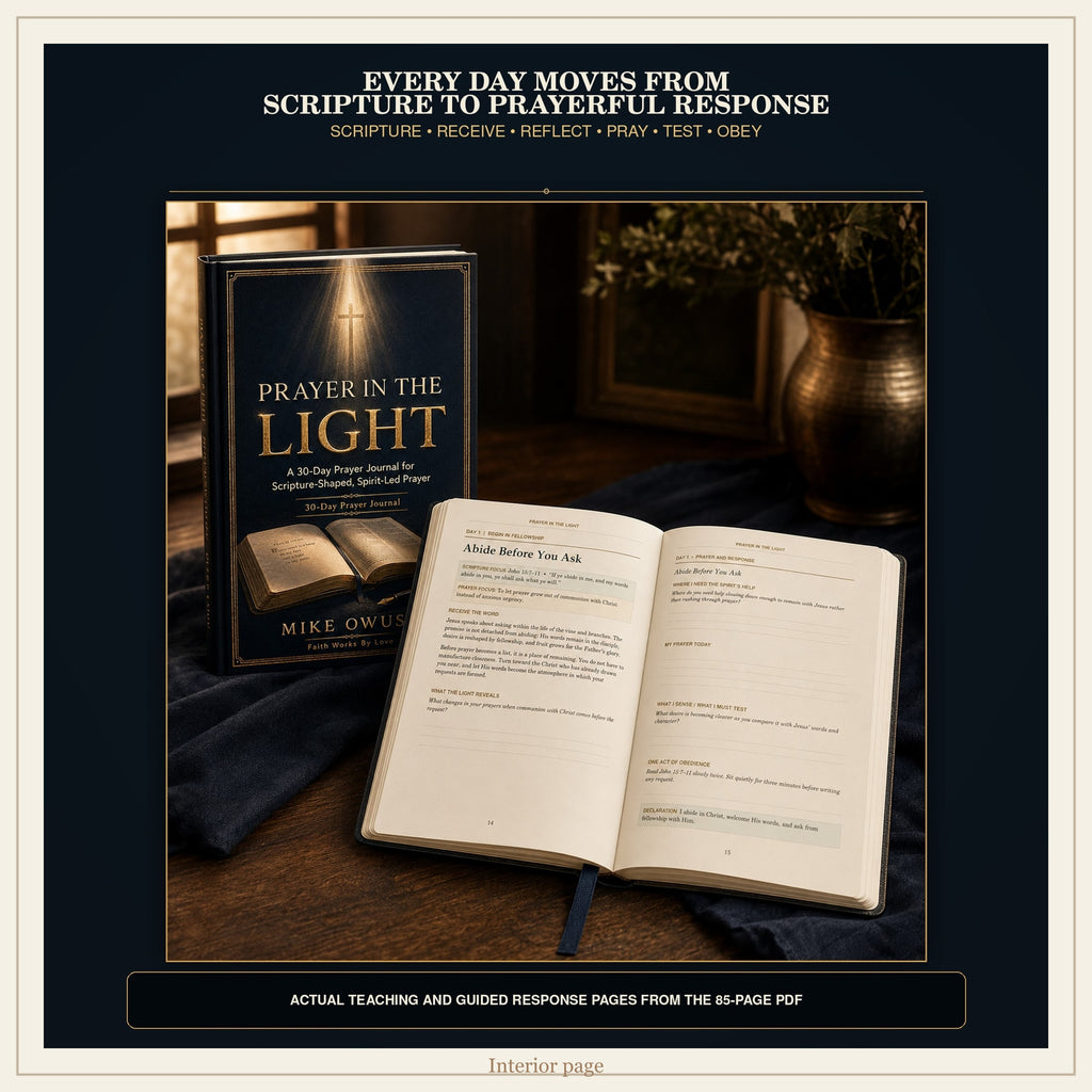 30-Day Christian Prayer Journal PDF, Scripture-Shaped Devotional and Guided Reflection, Instant Digital Download