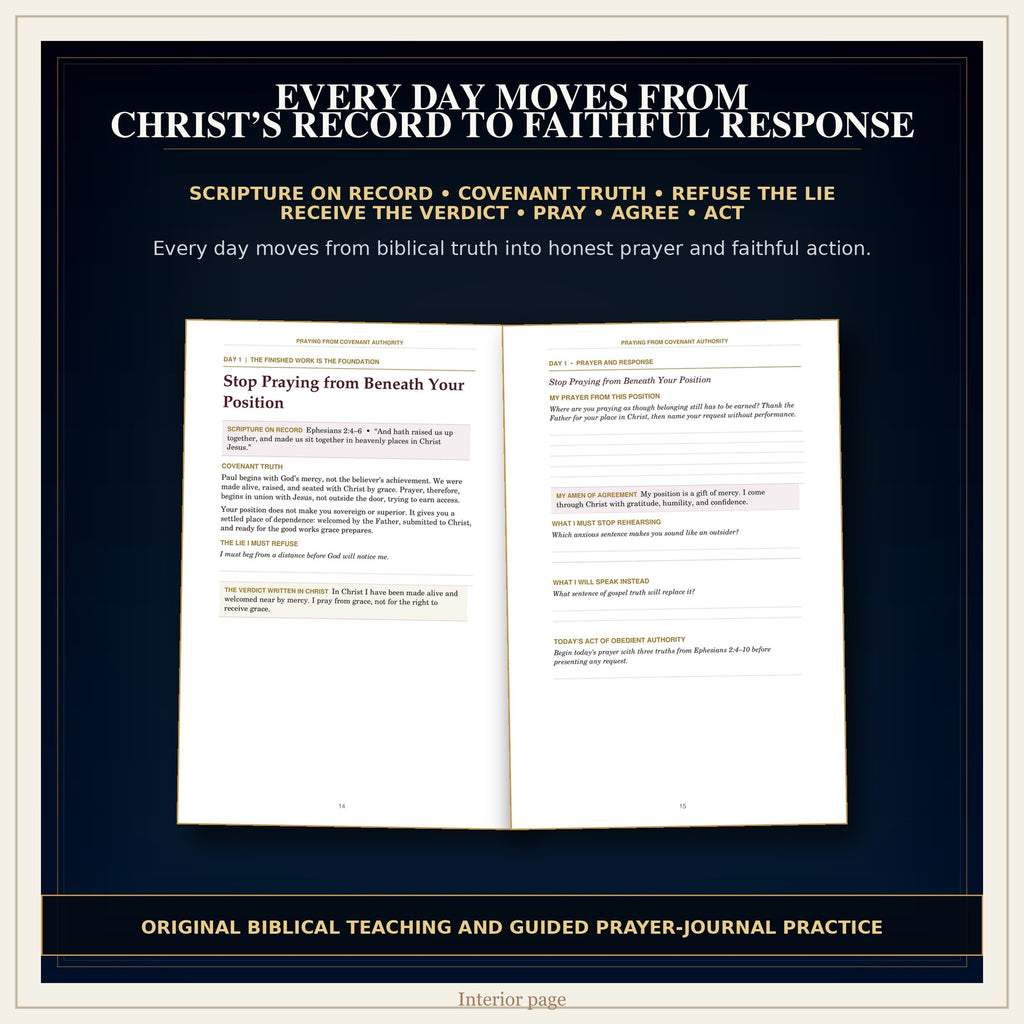 30-Day Christian Prayer Journal PDF, Praying from Covenant Authority