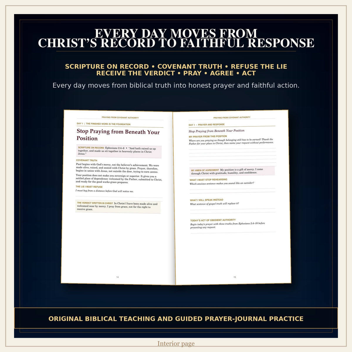 30-Day Christian Prayer Journal PDF, Praying from Covenant Authority