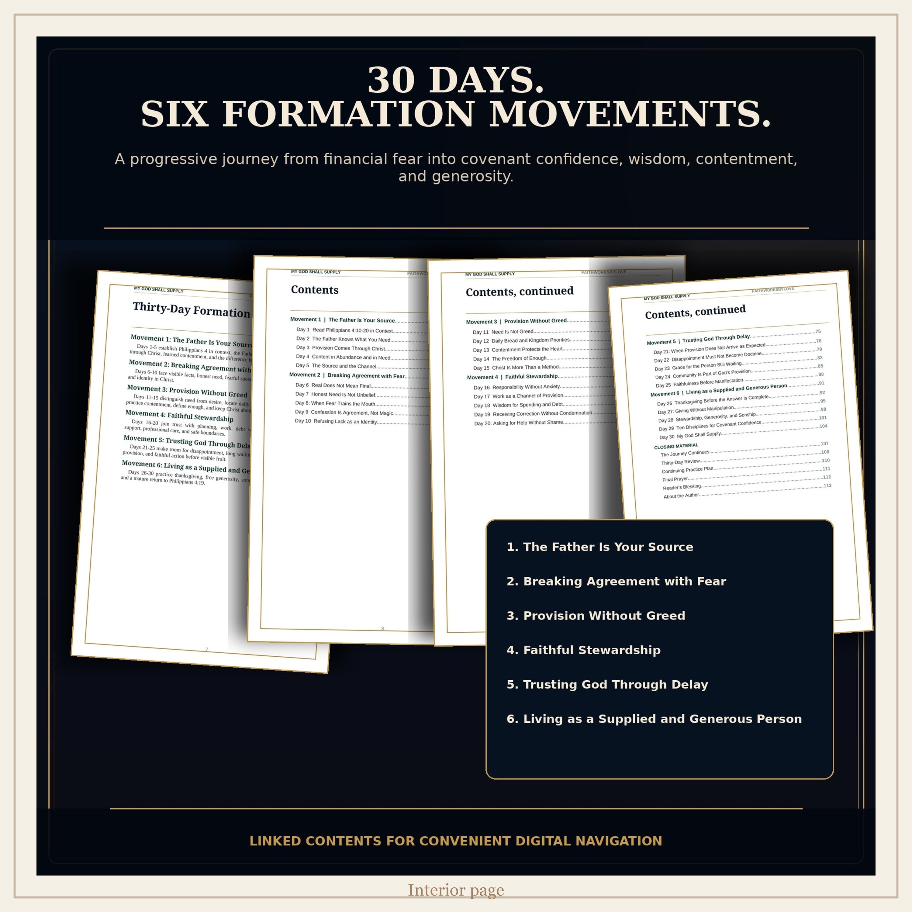 30-Day Christian Provision Devotional PDF, My God Shall Supply