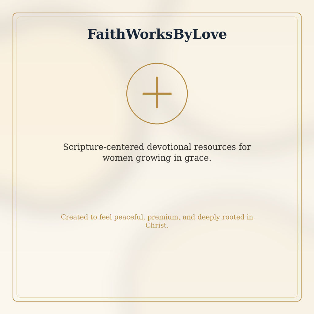 FaithWorksByLove brand image for Jesus Called You Into a New Lineage devotional