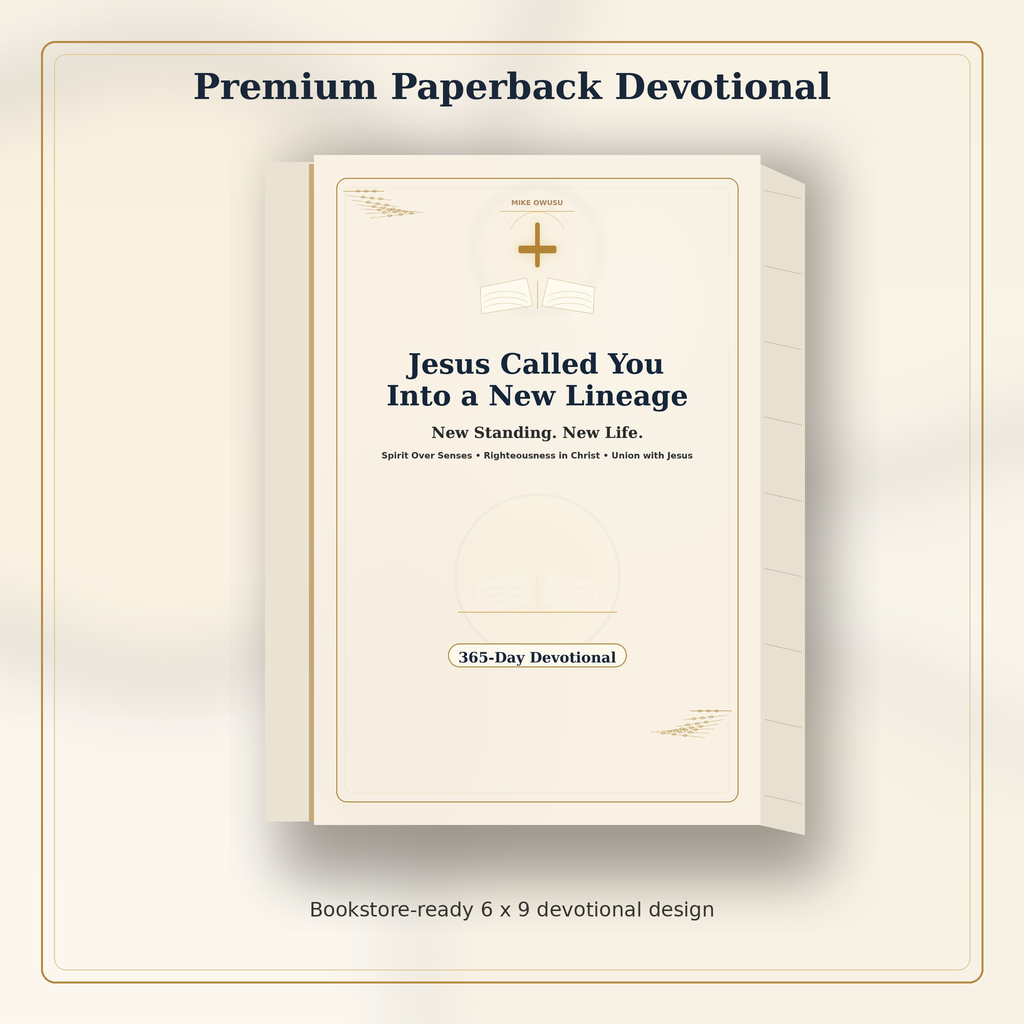 Premium mockup for Jesus Called You Into a New Lineage devotional