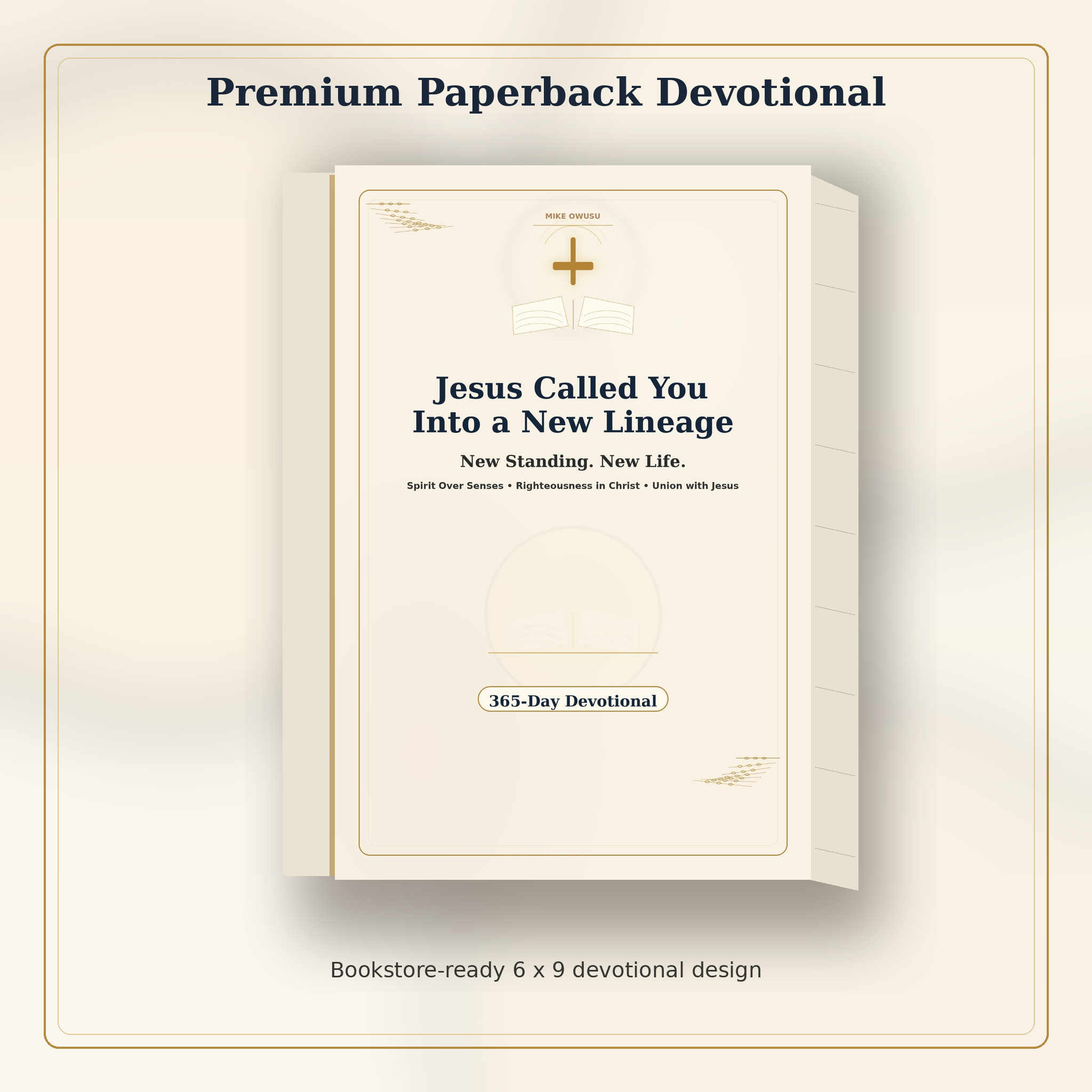 Premium mockup for Jesus Called You Into a New Lineage devotional