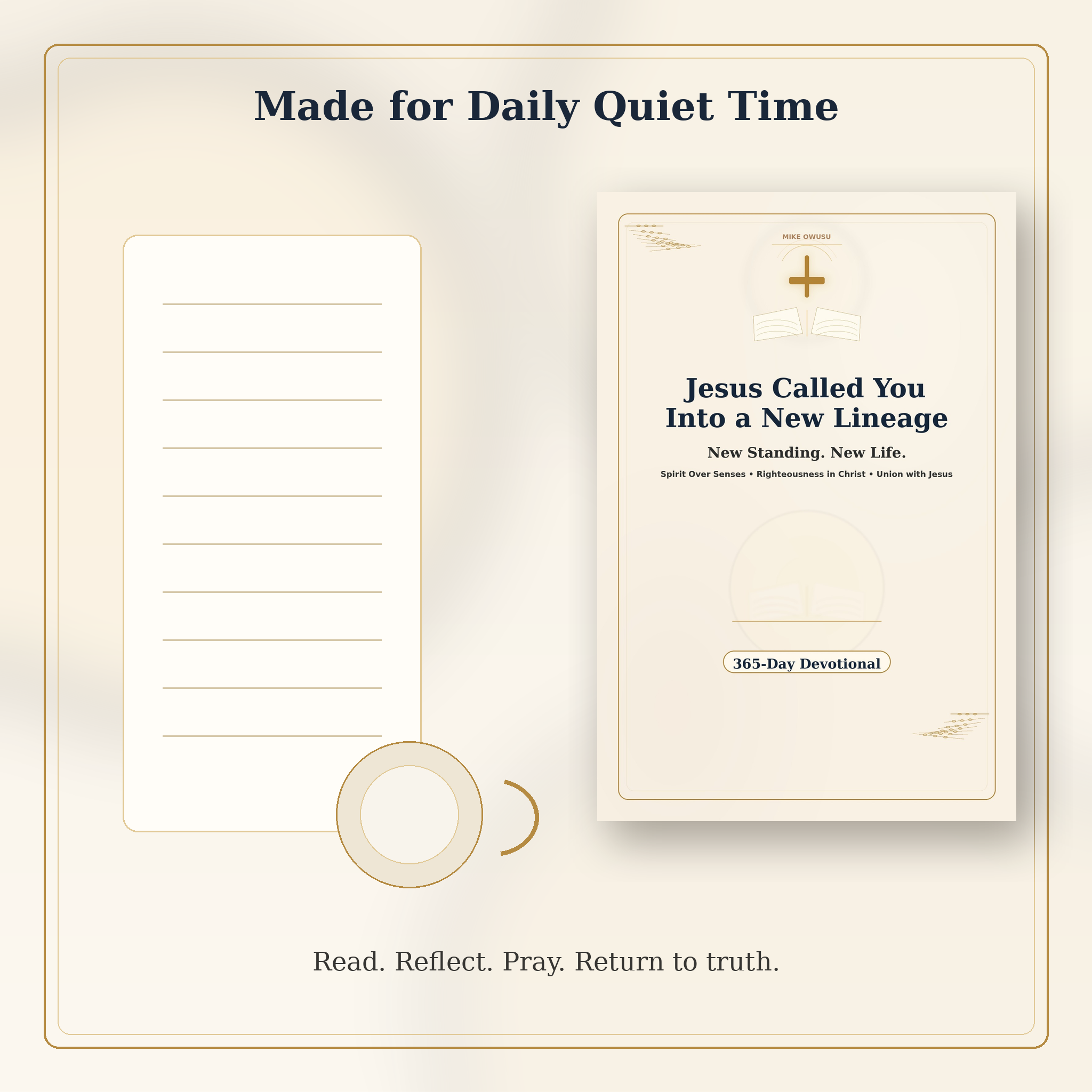 Quiet time devotional routine for daily prayer and reflection
