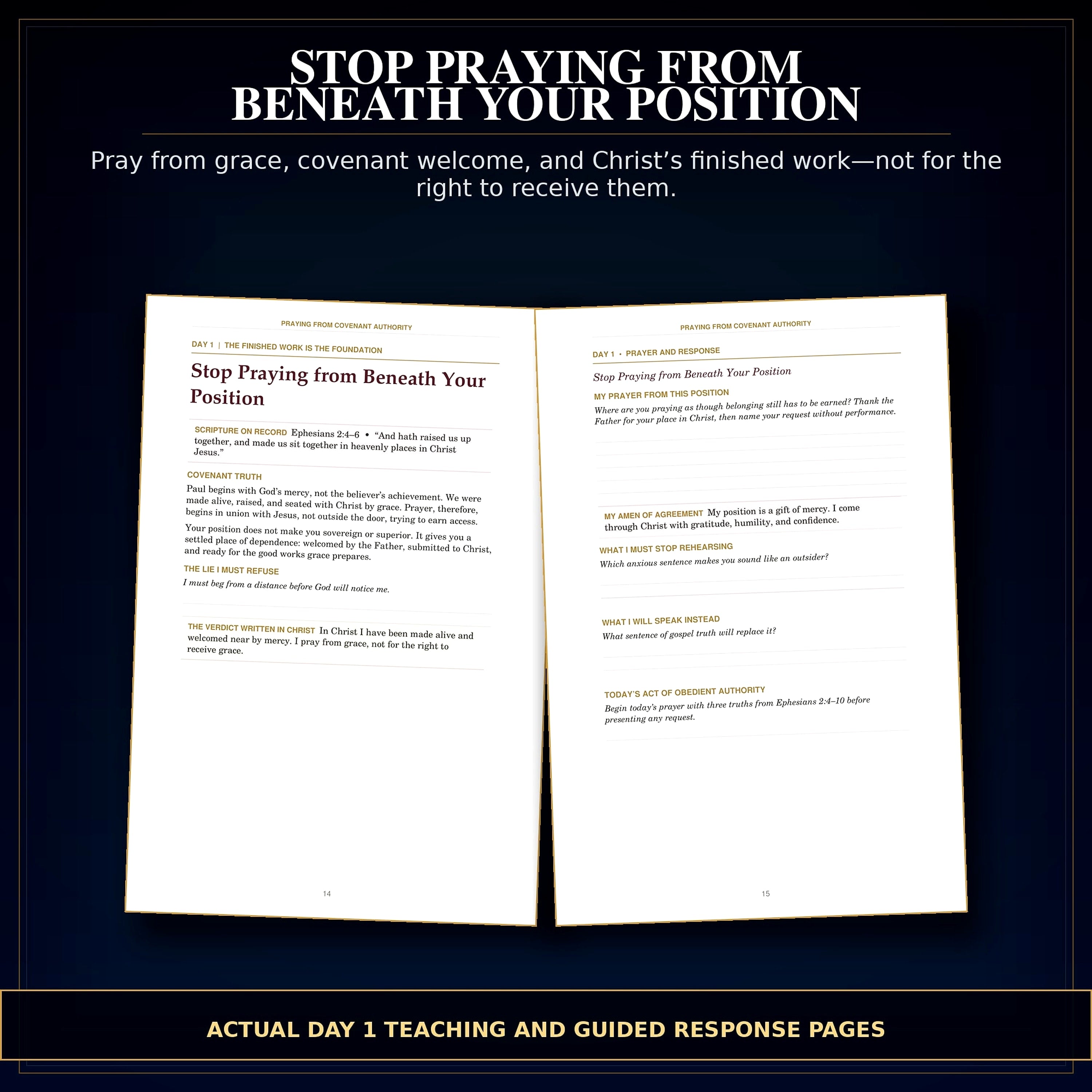 30-Day Christian Prayer Journal PDF, Praying from Covenant Authority