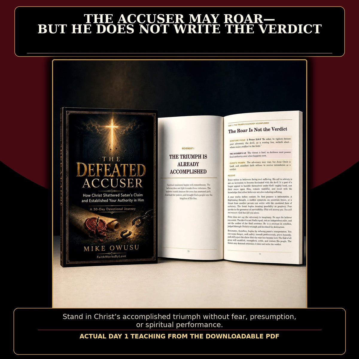 30-Day Christian Devotional PDF, Freedom From Condemnation, The Defeated Accuser