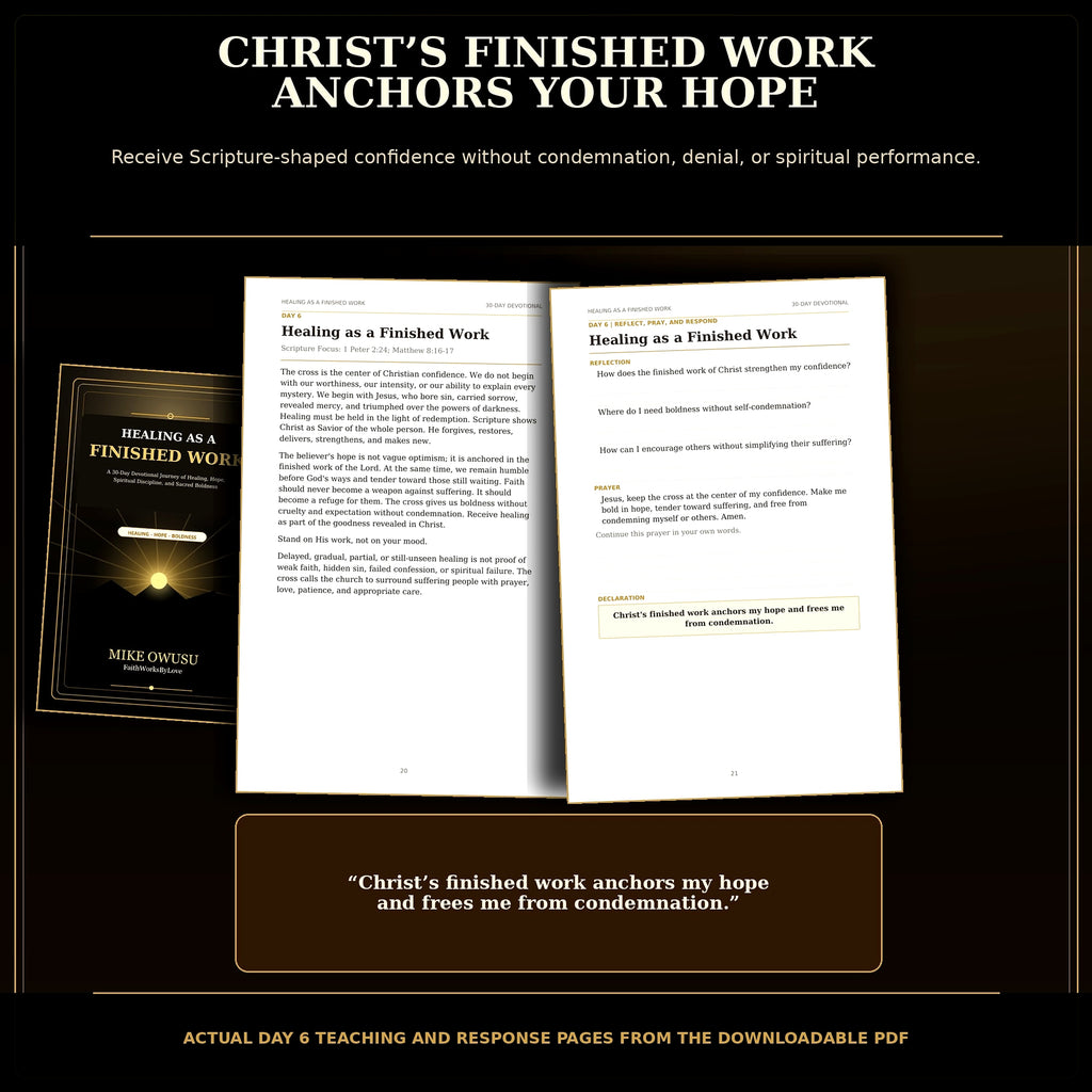 Healing as a Finished Work PDF, 30-Day Christian Devotional, Scripture Prayer Journal, Faith Healing Bible Study Download
