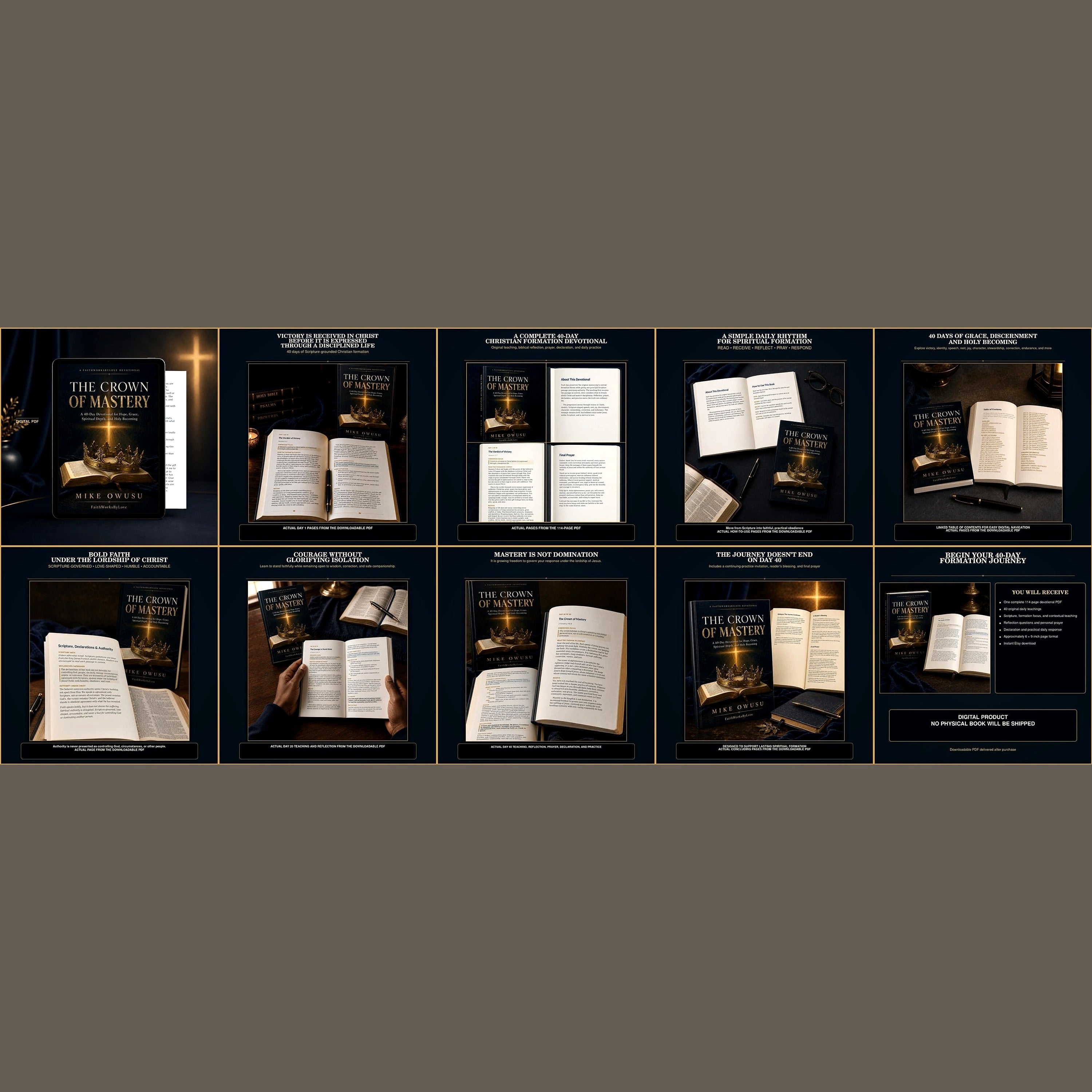 40-Day Christian Formation Devotional PDF | The Crown of Mastery