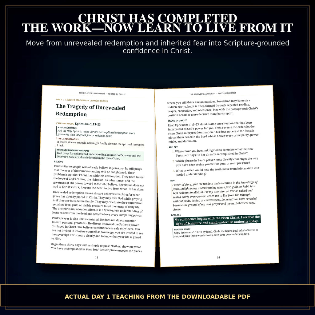 30-Day Christian Authority Devotional PDF | Rooted in Christ | Perfect Gift for Women of Faith