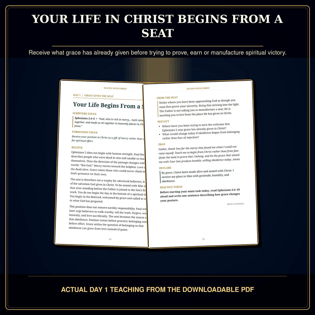 30-Day Christian Devotional PDF, Seated With Christ, Rest, Authority and Faithful Living