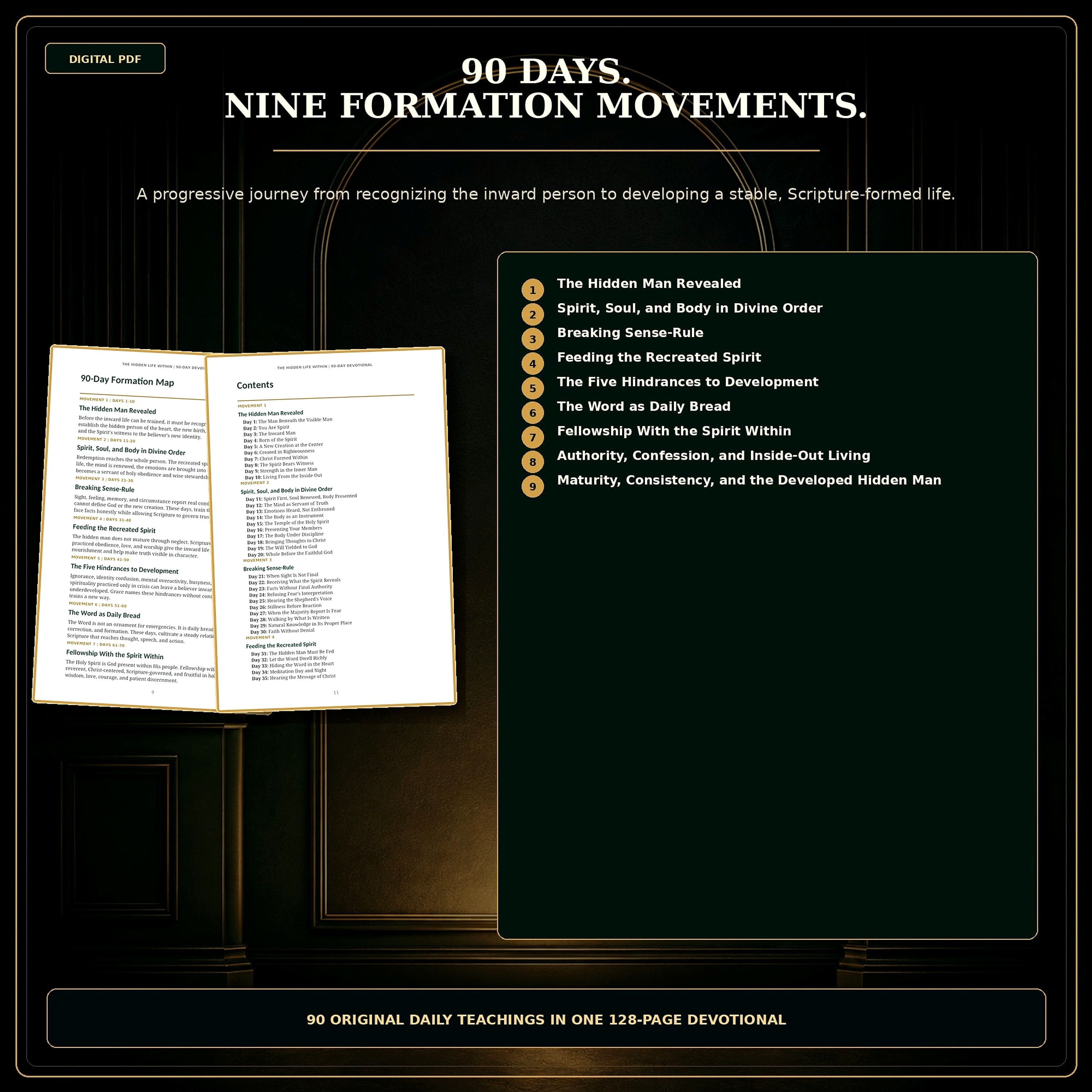 90-Day Christian Devotional PDF, The Hidden Life Within, Spiritual Formation
