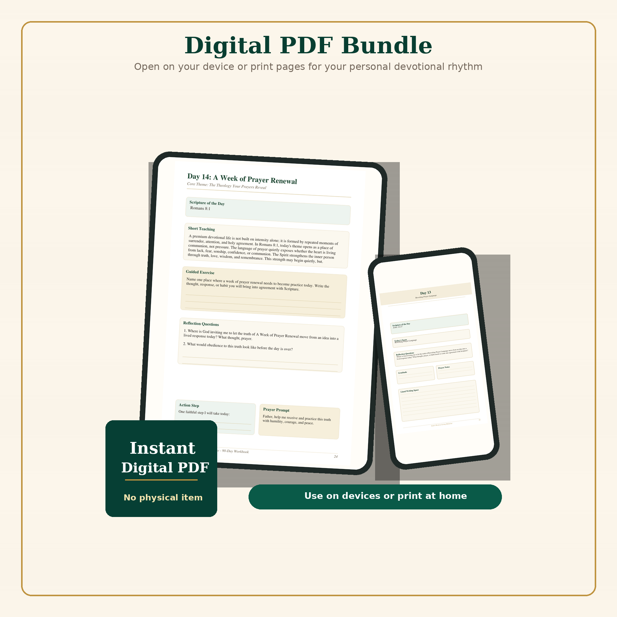 Digital PDF mockup for Gods Word as Living Medicine bundle