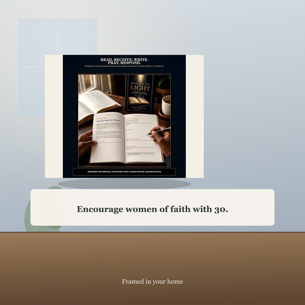 30-Day Christian Prayer Journal PDF, Scripture-Shaped Devotional and Guided Reflection, Instant Digital Download